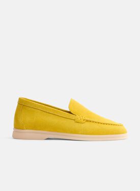 Scarosso Ludovica Girl Yellow Suede Beige - Suede LUDOVICAKLOAF