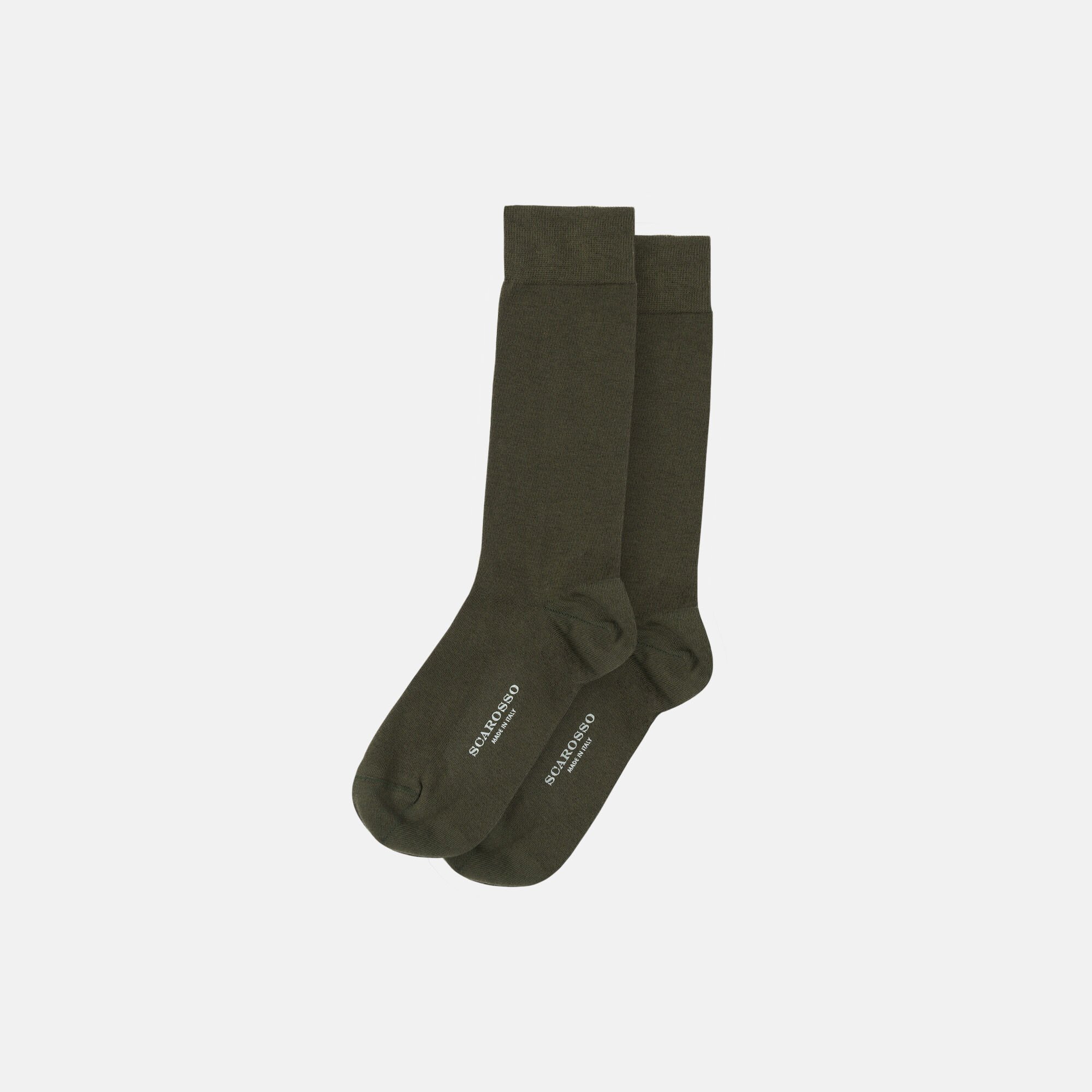 Scarosso Khaki Cotton Socks Khaki - Cotton COLOCOTTSOCK