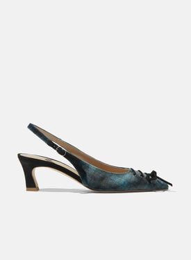 Scarosso Livv Tartan Velvet Tartan - Velvet LIVVPUMP