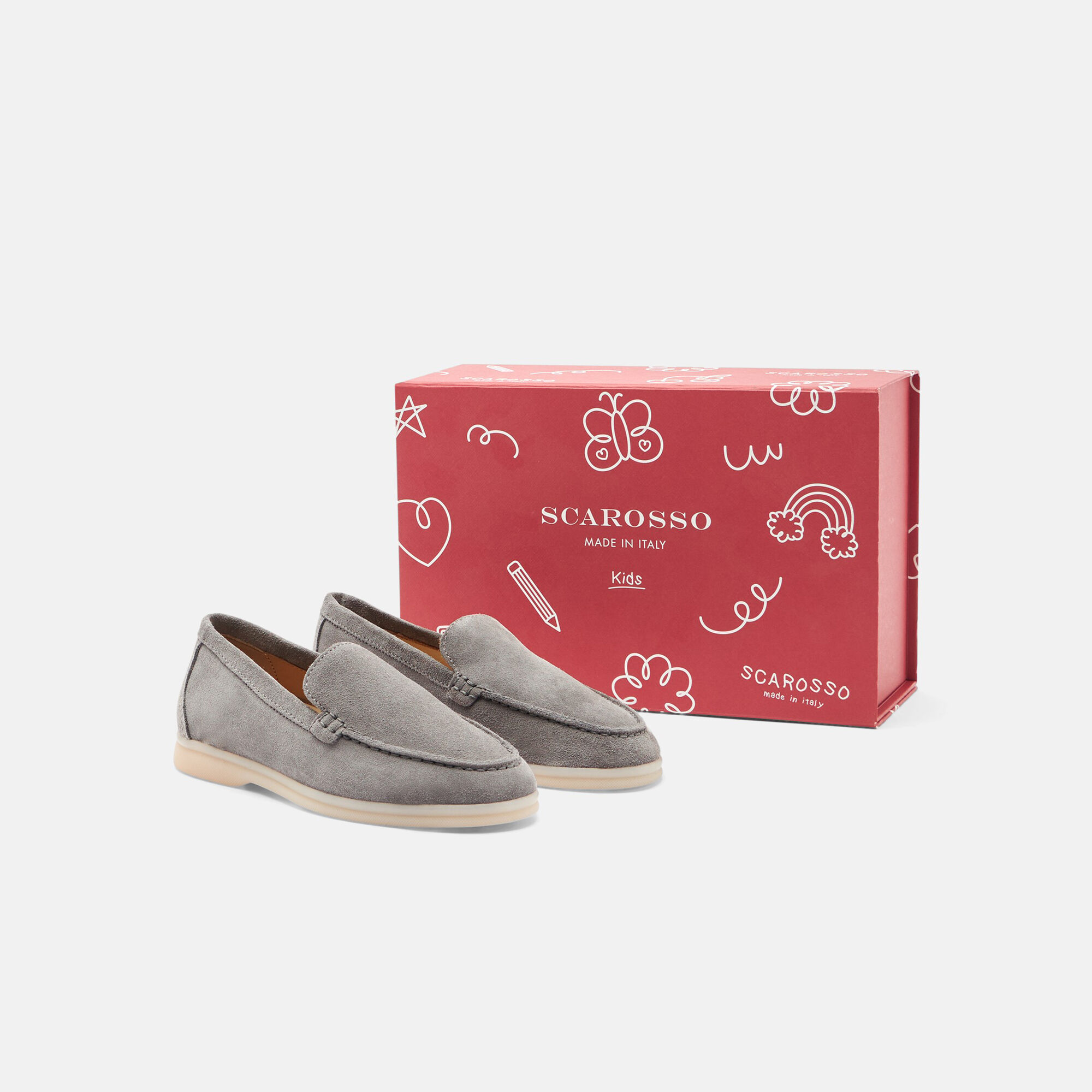 Scarosso Ludovica Fille Gris Daim Gris - Daim LUDOVICAKLOAF