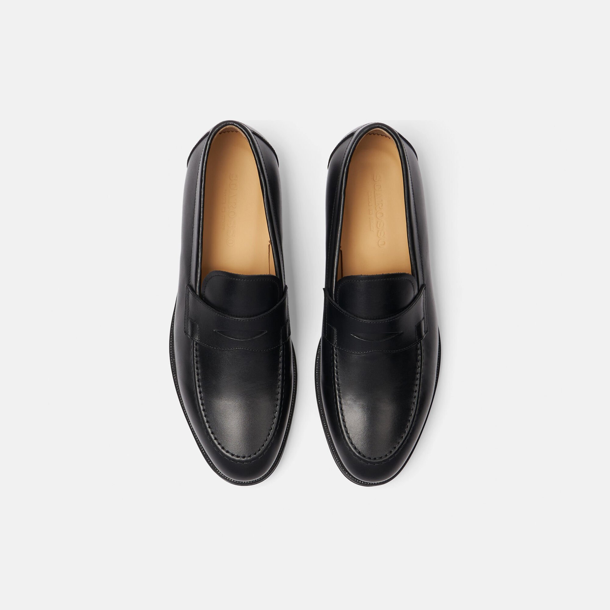 Scarosso Stefano Black Black Calf STEFANOLOAF