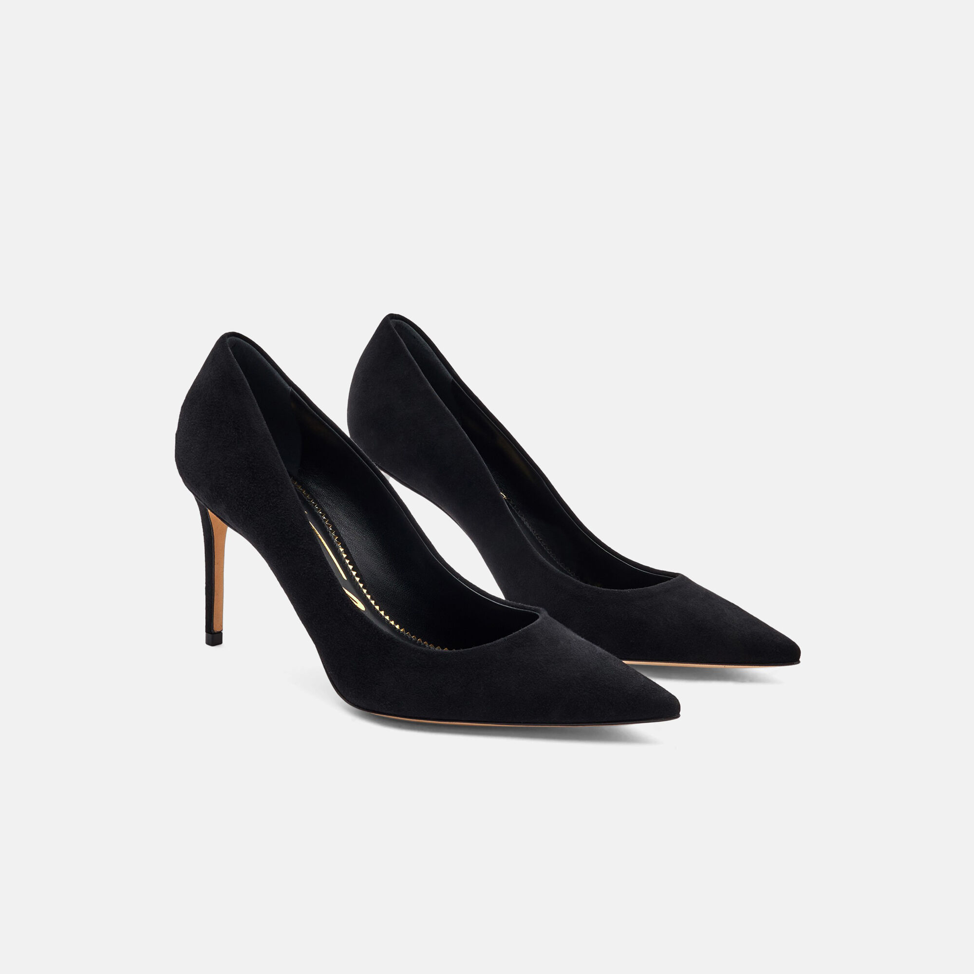 Scarosso Gigi Schwarz Veloursleder Schwarz - Veloursleder GIGIPUMP