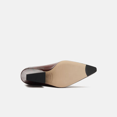 Scarosso Holly Serpent Marron Marron - Veau imprimé serpent HOLLYMULE