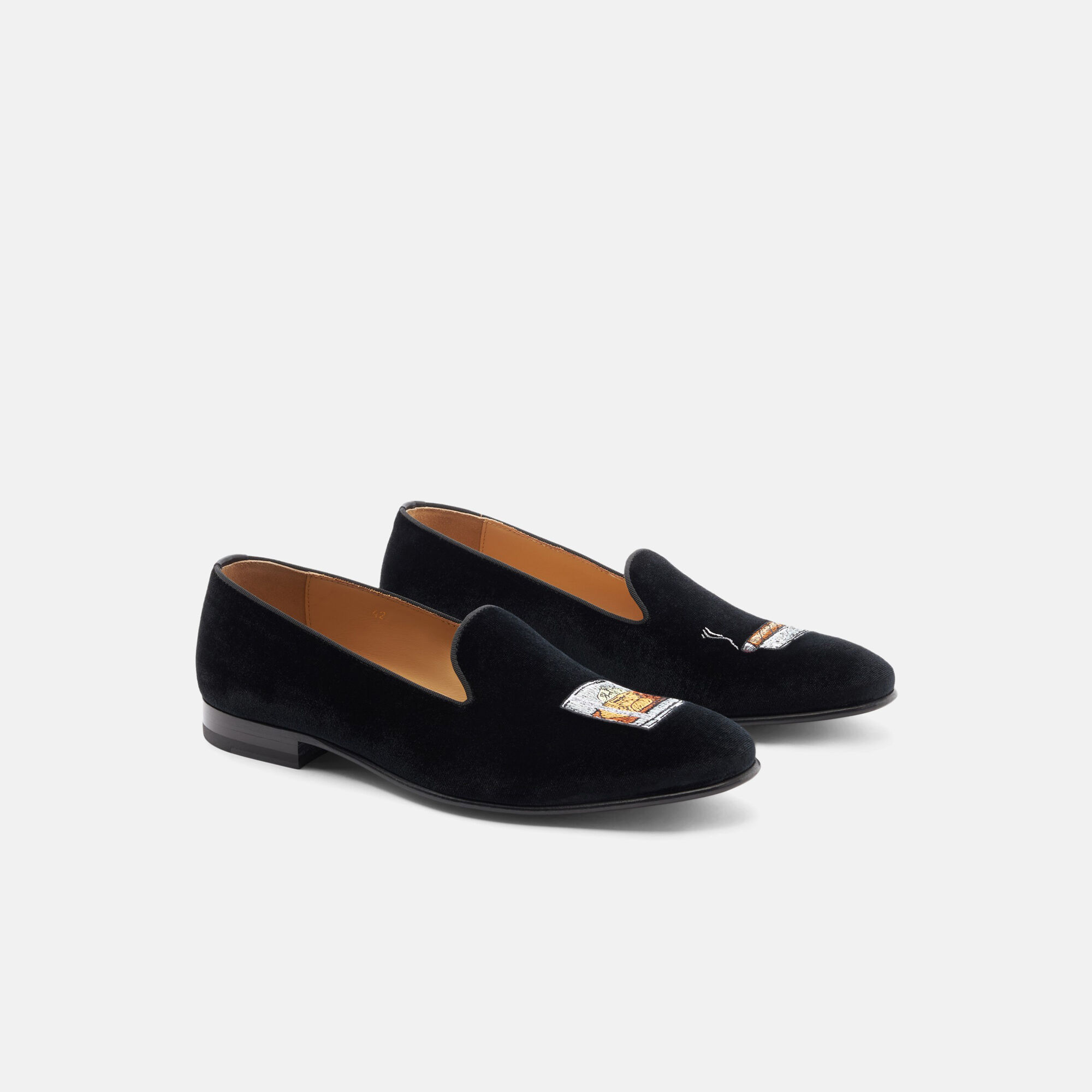 Scarosso Tom Noir Velours Noir - Velours TOMSLIP