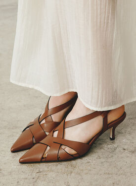 Clio Cuir Scarosso: Tan - Calf CLIOPUMP