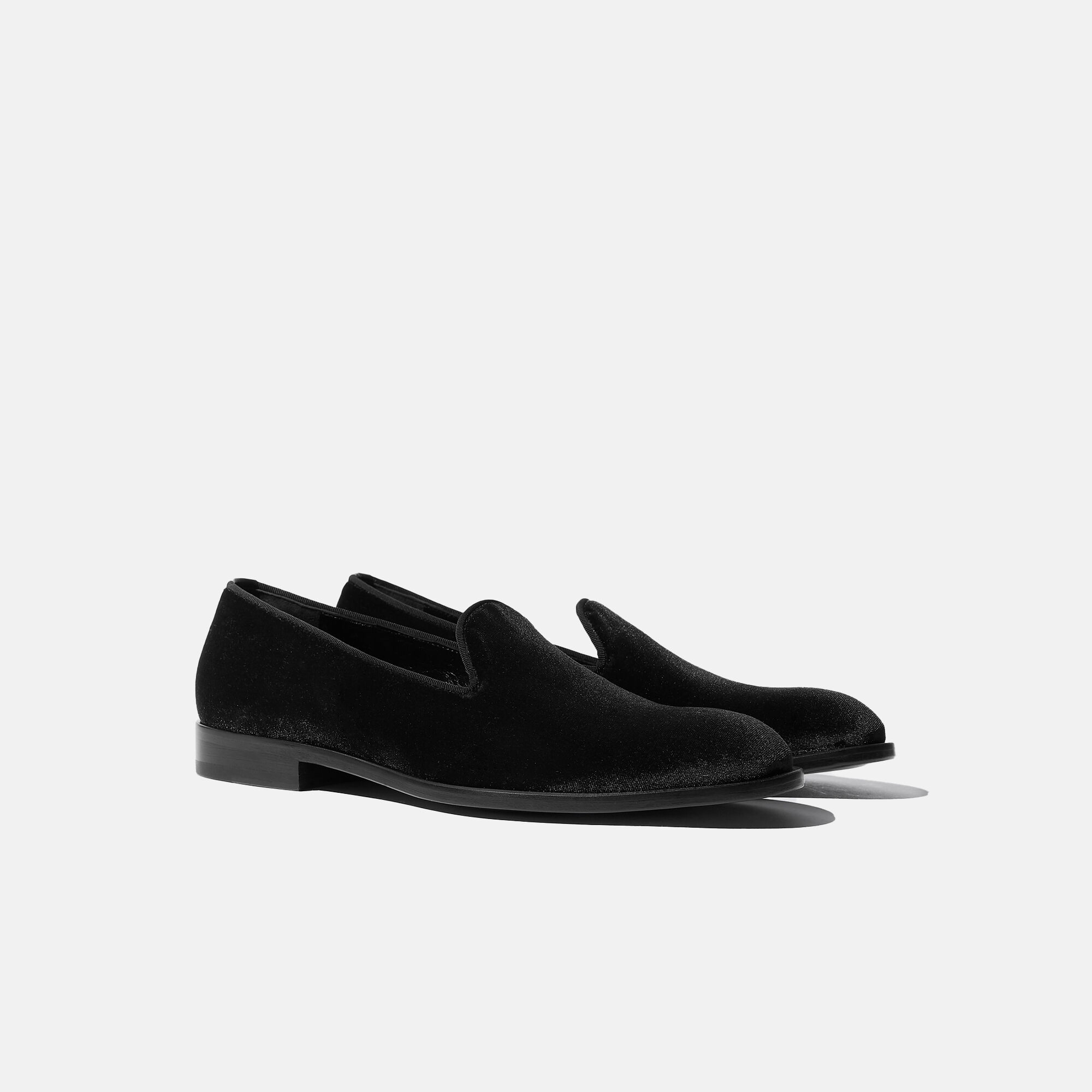 Grey velvet loafers mens store