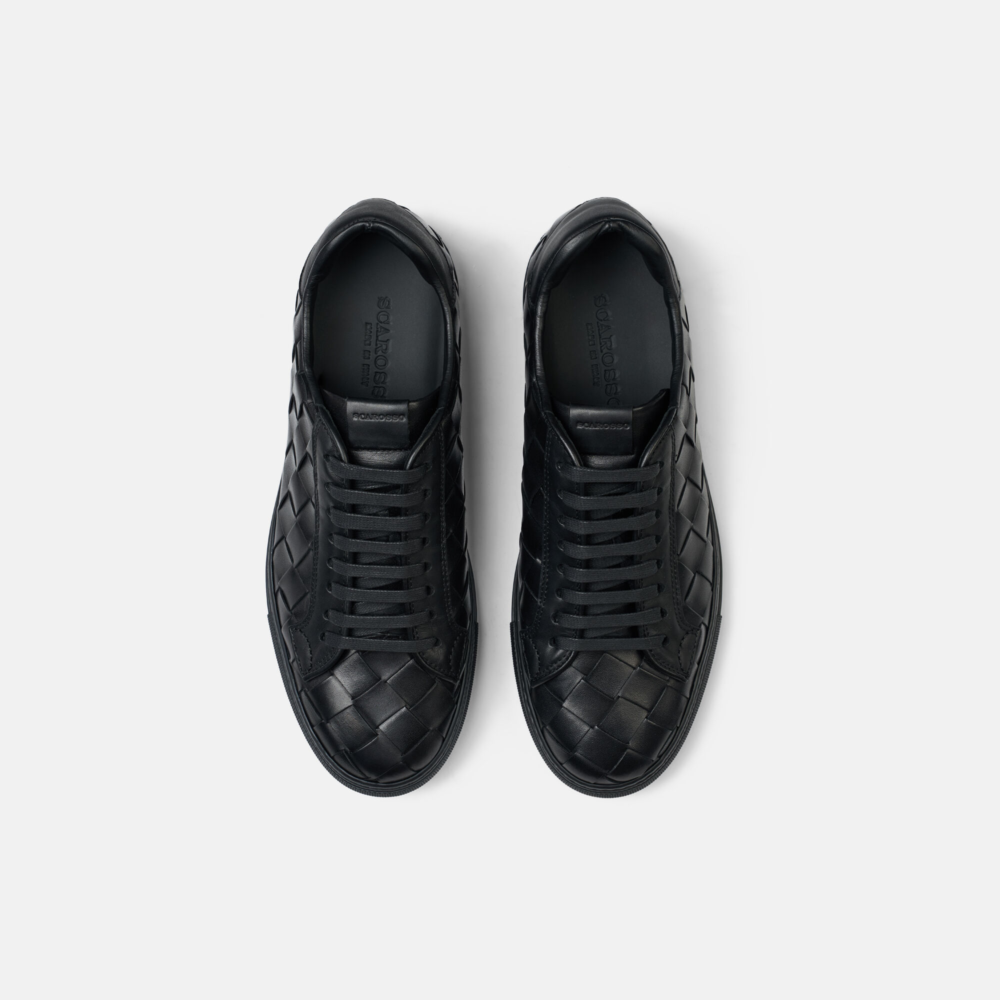 Ugo Black Woven Scarosso: Black Woven - Calf UGOSNEA
