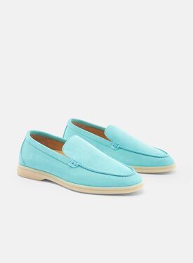Ludovica Turquoise Suede Scarosso: Turquoise - Suede LUDOVICALOAF