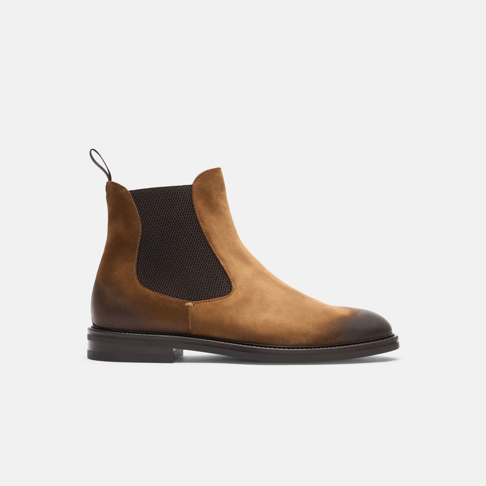 Scarosso Hunter Tabak braun - Veloursleder HUNTERCHEL