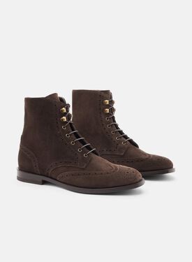 Stefania Braun Veloursleder Scarosso: Braun - Veloursleder STEFANIABOOT