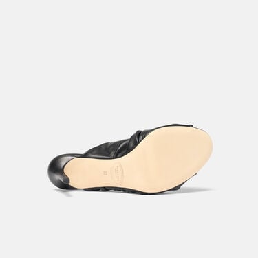 Kiki Black Scarosso: Black - Calf KIKISAND