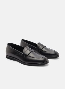 Monica Black Scarosso: Black - calf MONICALOAF