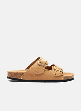 Scarosso Hopi Beige Suede Burgundy - Calf MARIANOLOAF