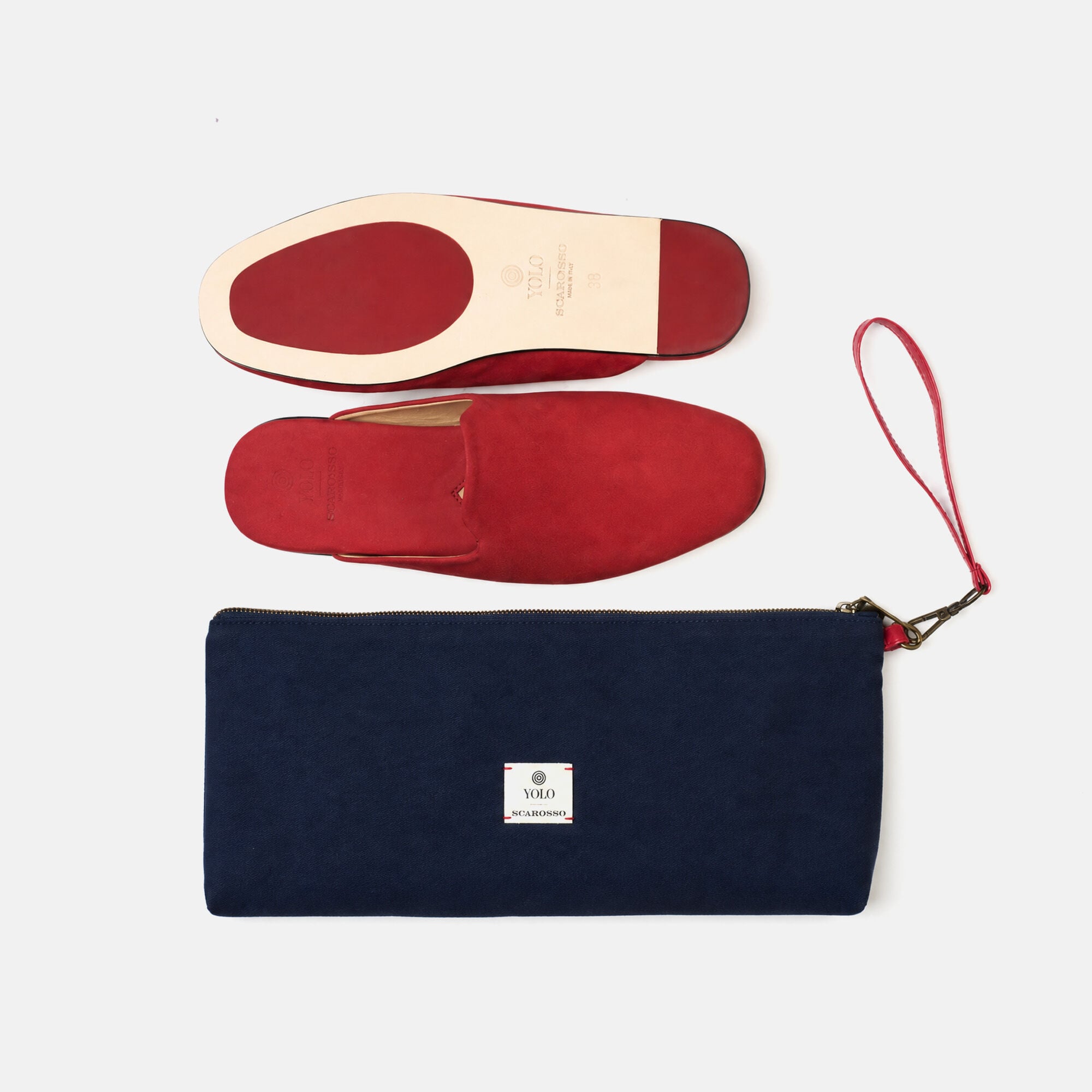 Atlas Travel Slipper Red Nubuck Scarosso: Red - Nubuck Atlas Travel Slipper Red Nubuck Scarosso: Red - Nubuck ATLASSLIP