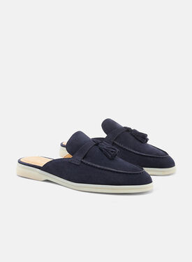 Lucrezia Blue Suede Scarosso: Blue - Suede LUCREZIAMULE