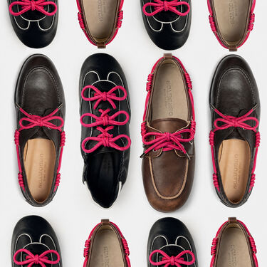 Lacets rouges & roses Scarosso: Rouge & rose – coton SHOEWSLACE