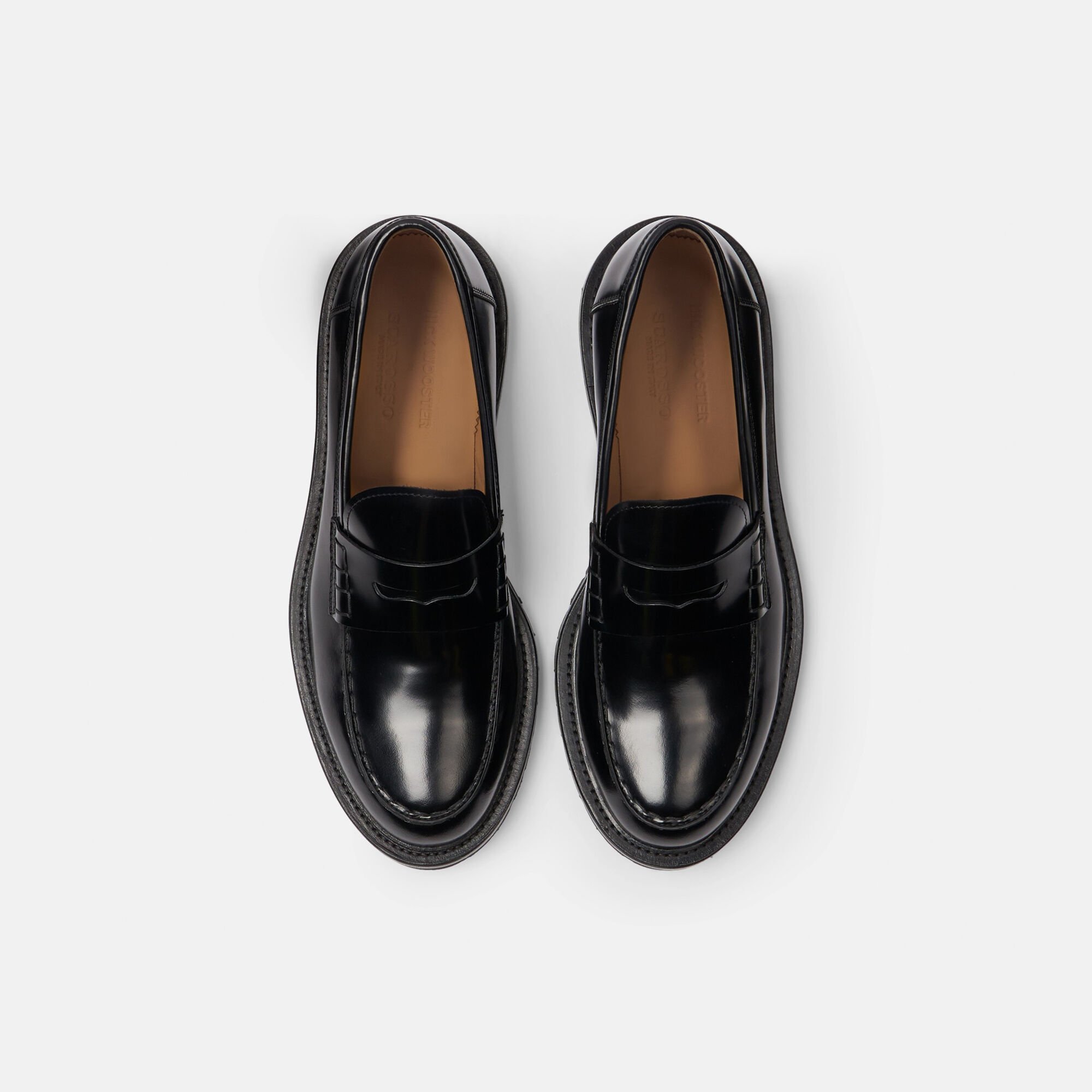 Scarosso Wooster II Nero Nero - Pelle di vitello spazzolata WOOSTERIILOAF
