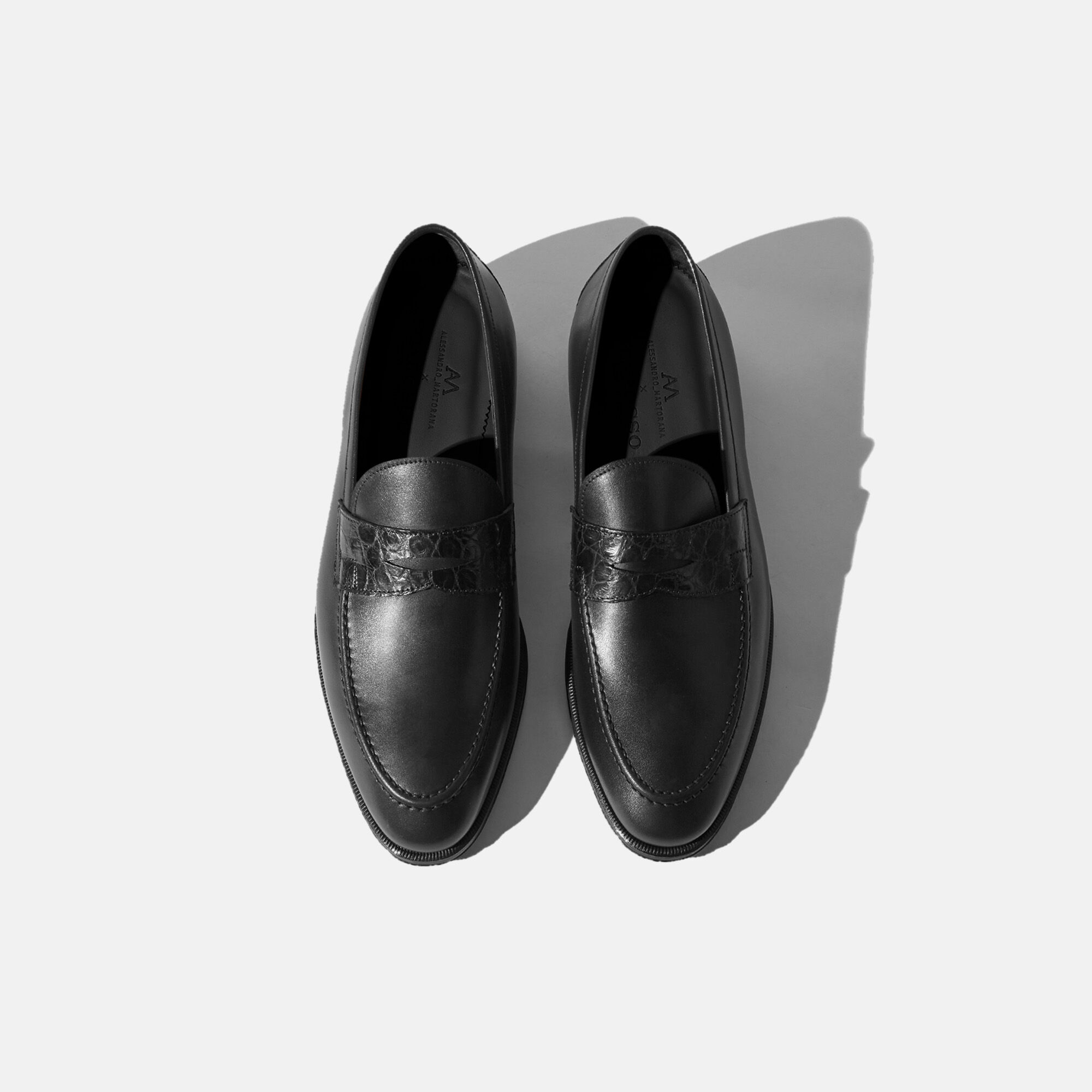 Scarosso Giorgio Black Black Calf GIORGIOLOAF