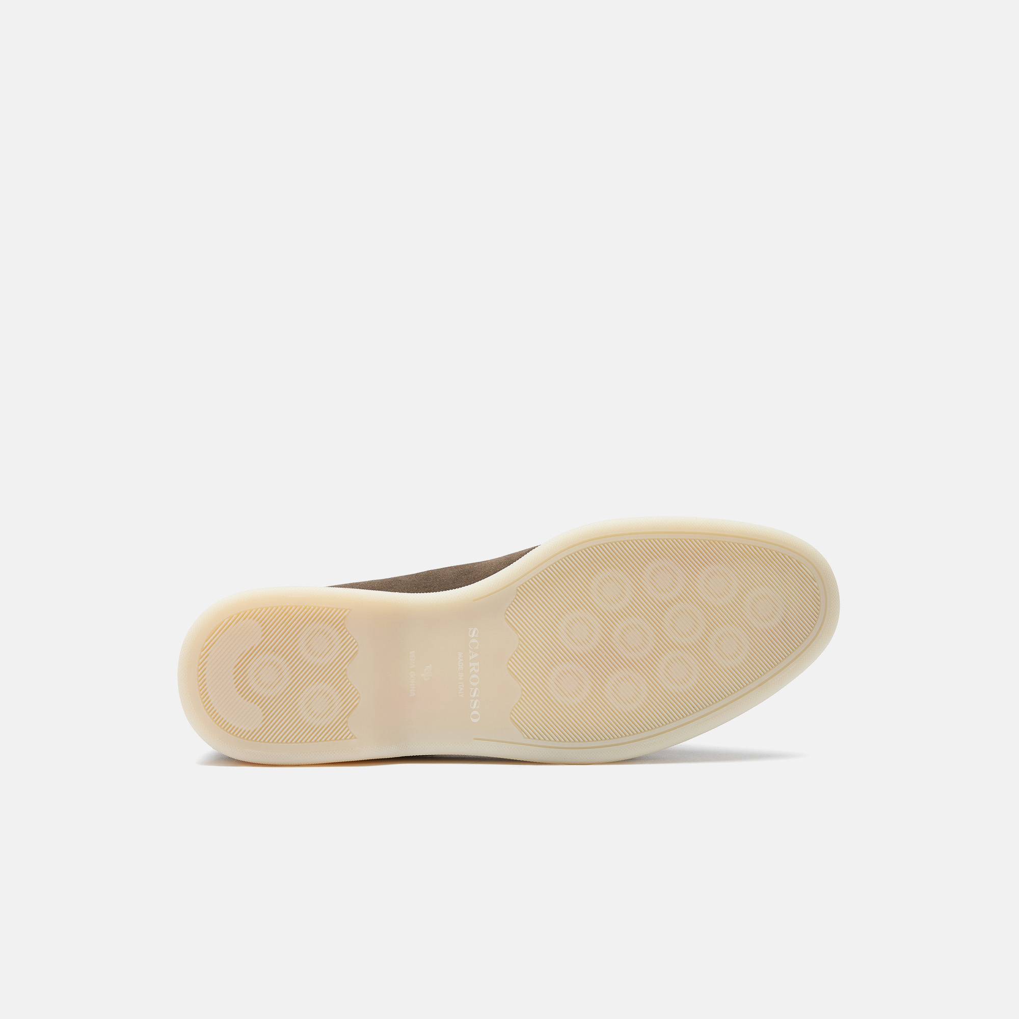 Scarosso Ludovico Suede Loafers In Deep Taupe - Suede
