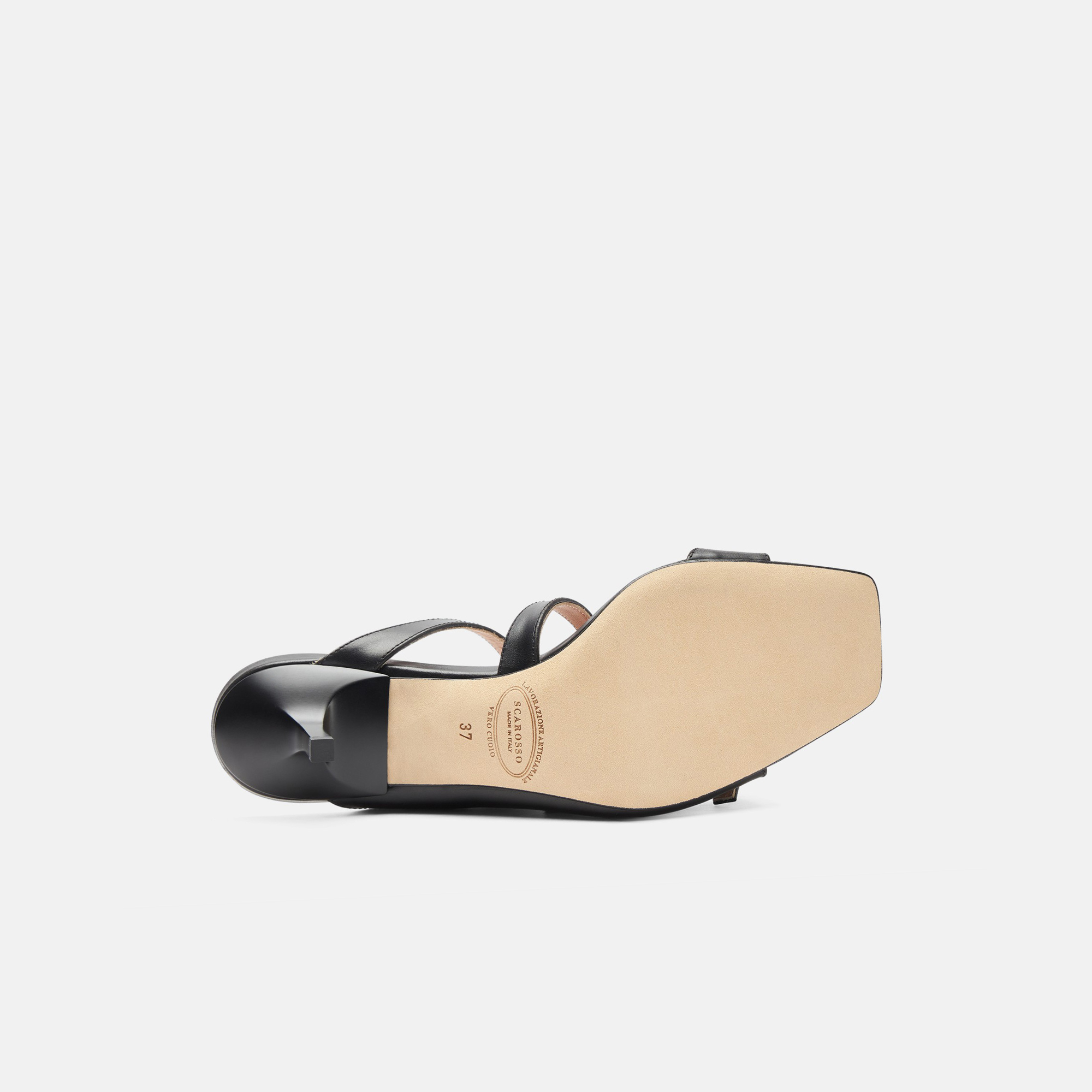 Shop Scarosso Manuela Black - Woman Sandals Black In Black - Calf