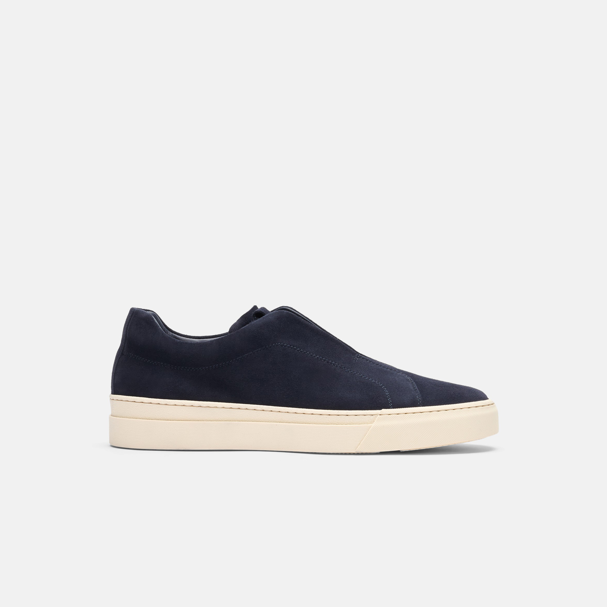 Scarosso Luca Slip-on Suede Sneakers In Blue - Suede