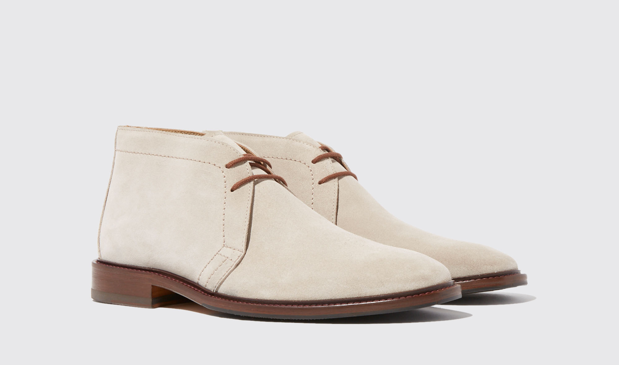 Shop Scarosso Gary Sand Suede - Man Boots Sand In Sand - Suede