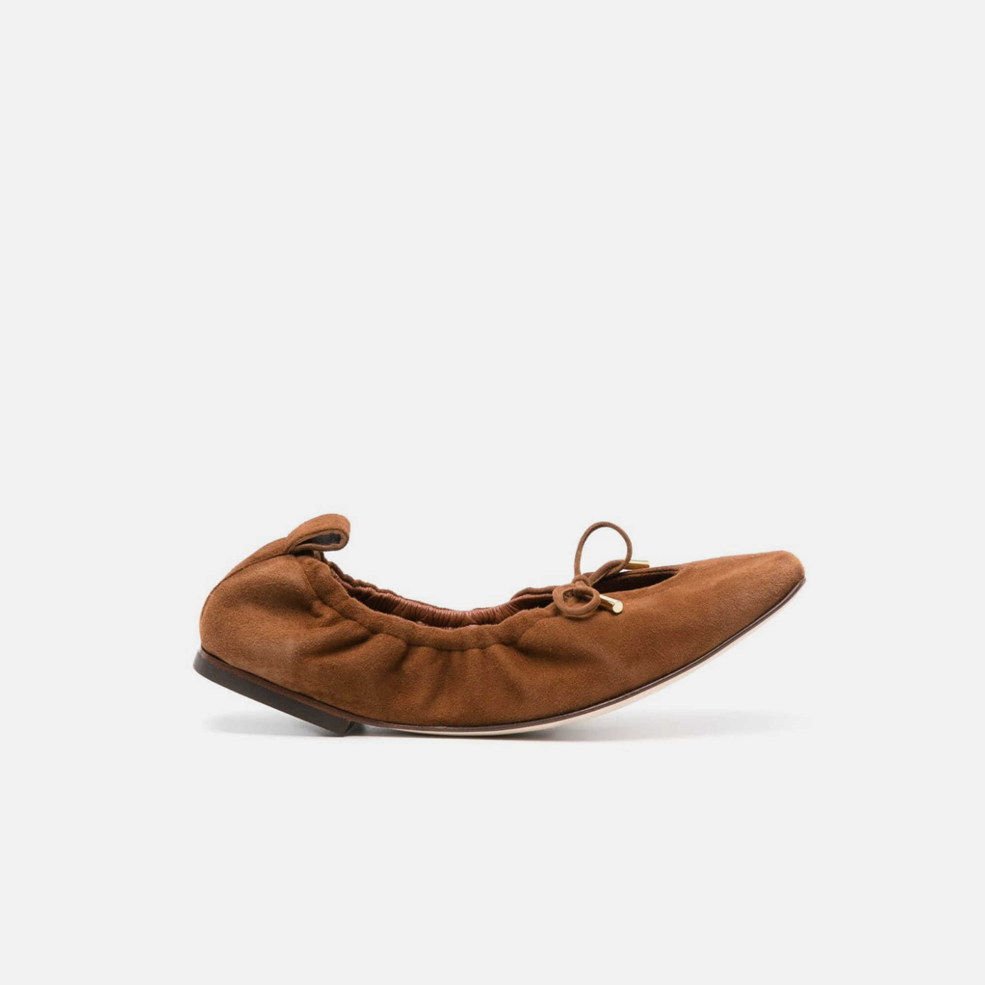 Scarosso Margot Tan Suede - Woman Ballerinas Tan In Tan - Suede