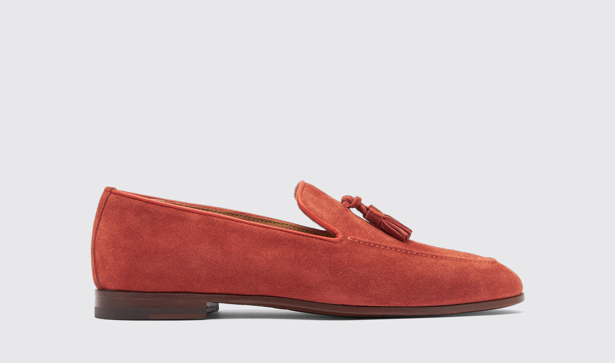 Scarosso Flavio Rust Suede - Man Loafers Rust In Red