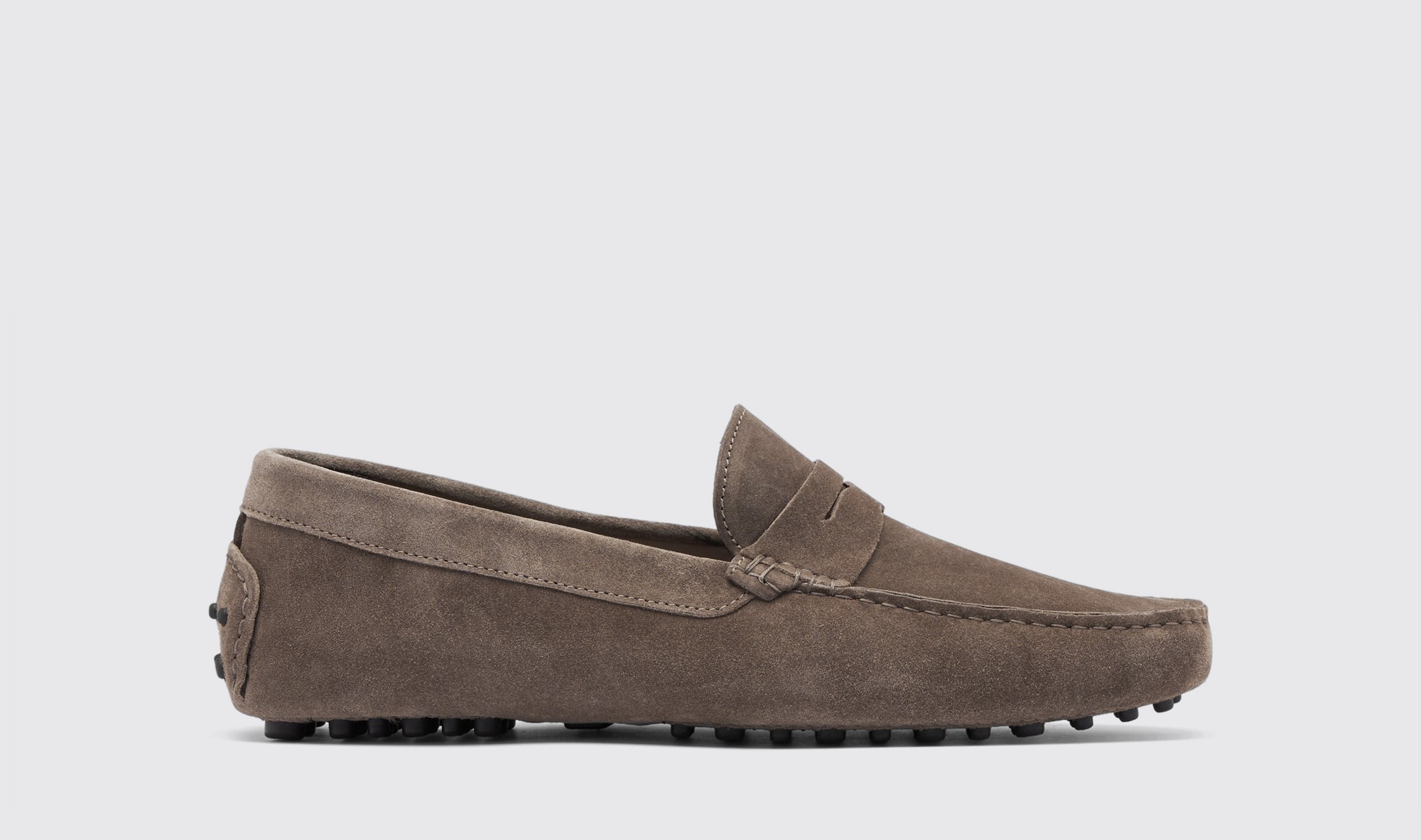 Scarosso Michael Taupe Suede - Man Driving Shoes Taupe In Taupe - Suede