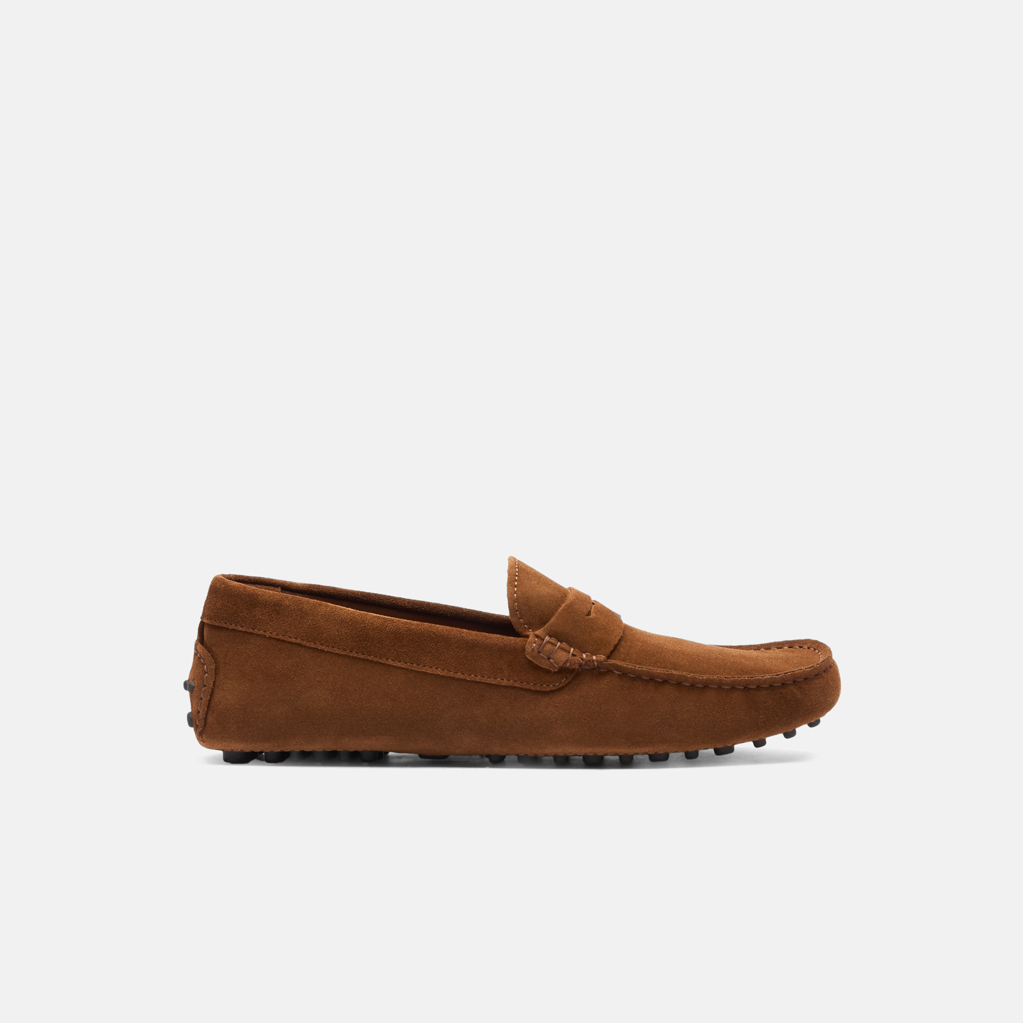 Scarosso Michael Cigar Suede - Uomo Mocassini Con Gommini Marrone - Camoscio 45