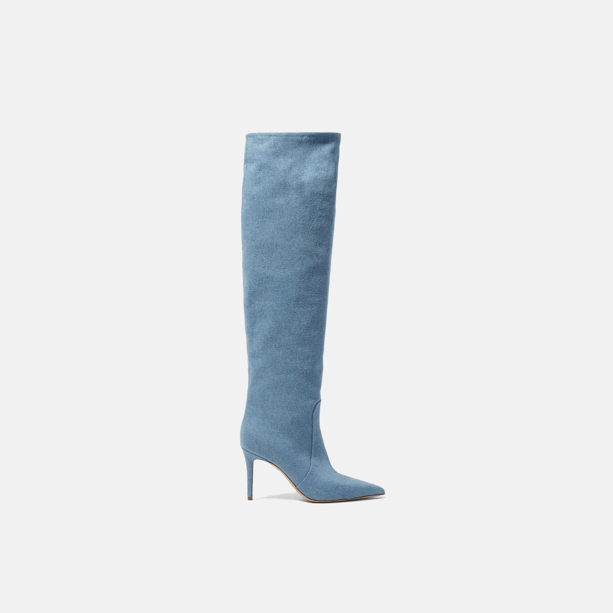 Scarosso Carra Light Blue Denim - Woman Boots Light Blue In Light Blue - Denim