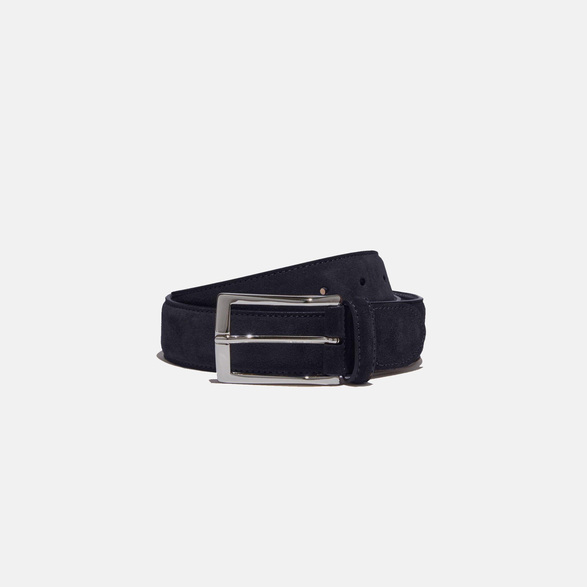 Scarosso Cintura Blu Classica - Uomo Cinture Blue - Camoscio 115