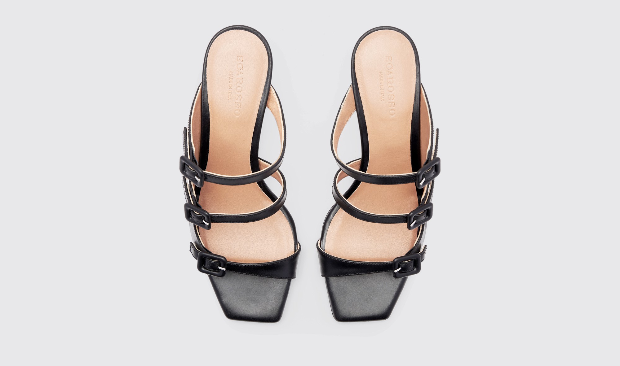 Shop Scarosso Manuela Black - Woman Sandals Black In Black - Calf