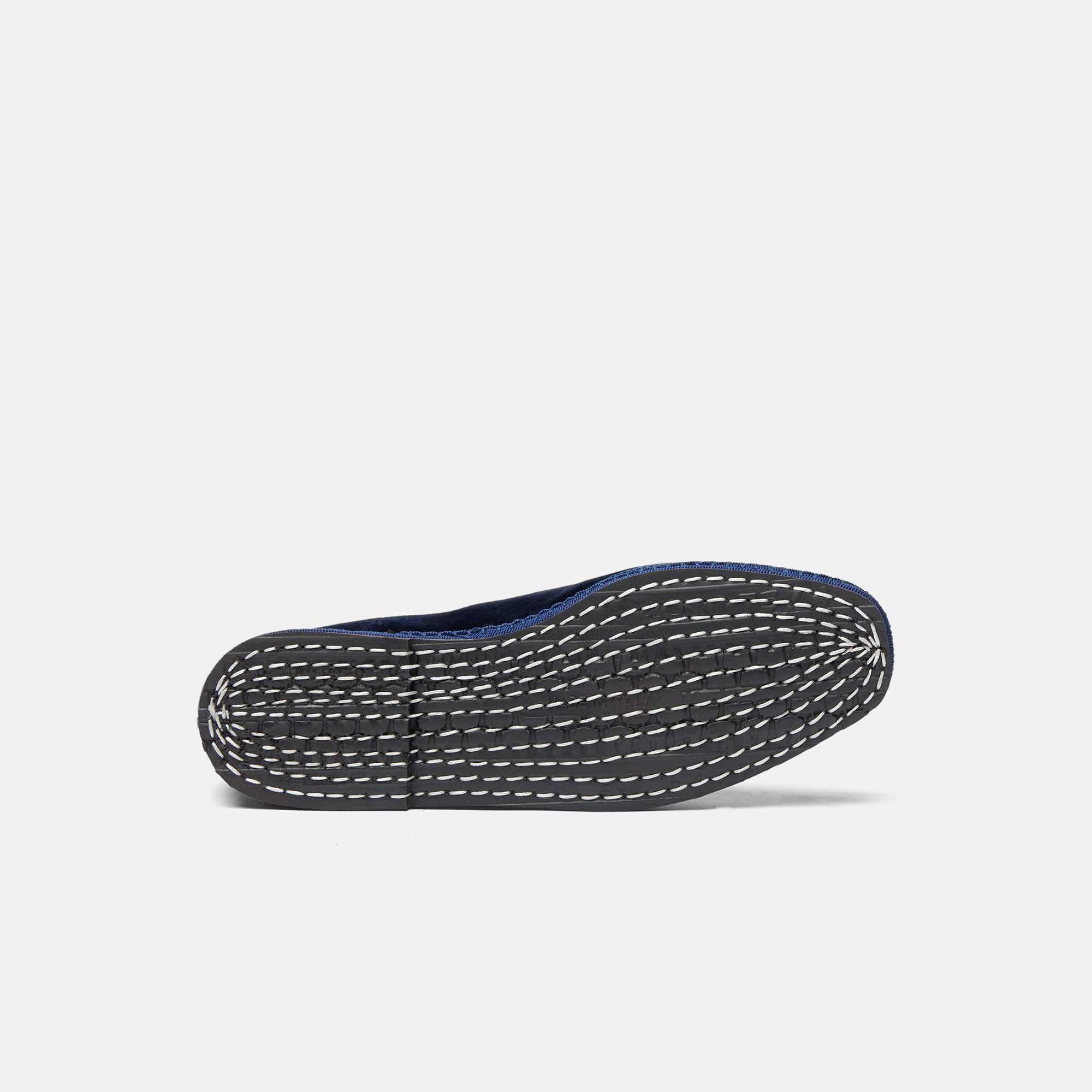 Scarosso Petra Velvet Slippers In Blue - Velvet