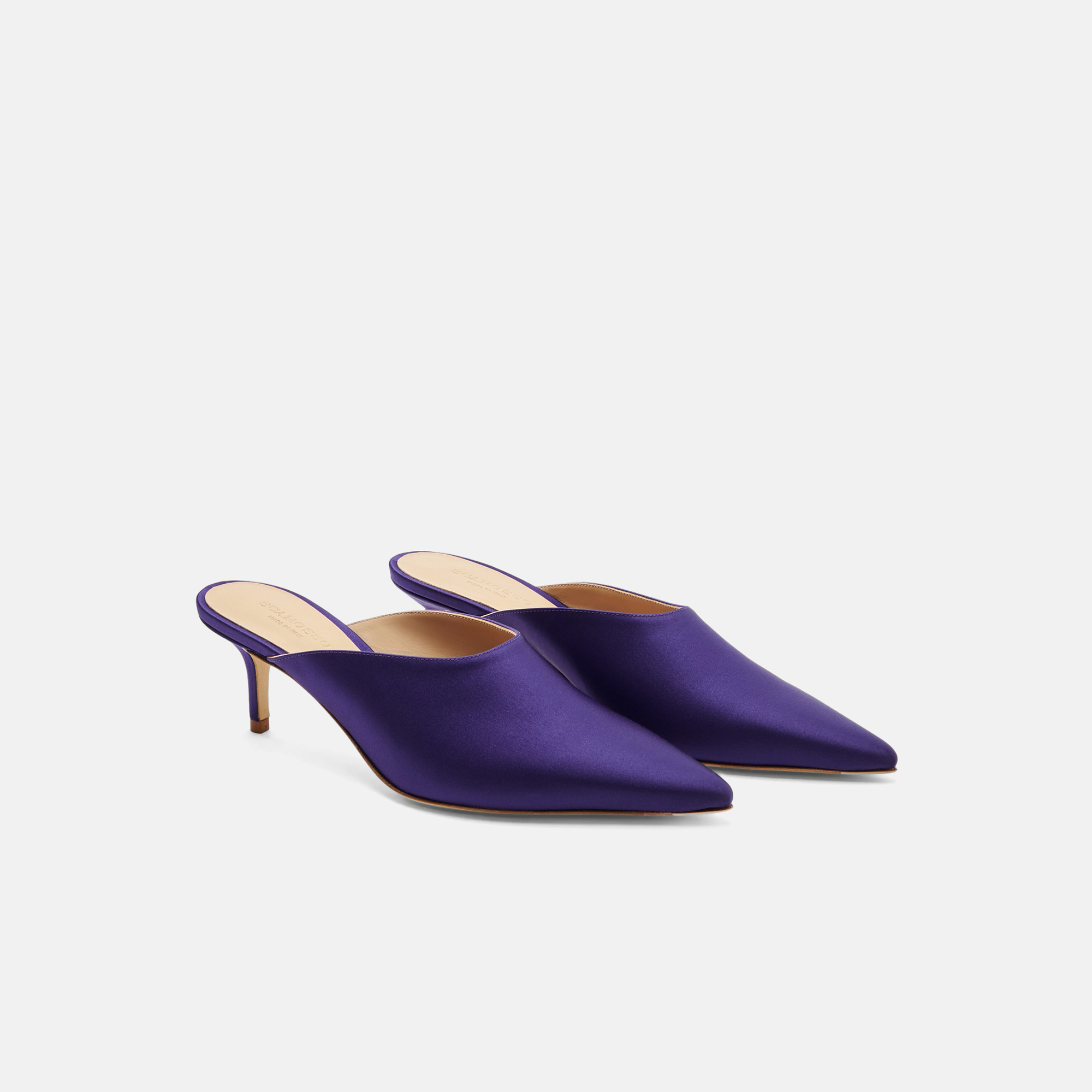 Shop Scarosso Laura Purple - Woman Heels Purple In Purple - Silk