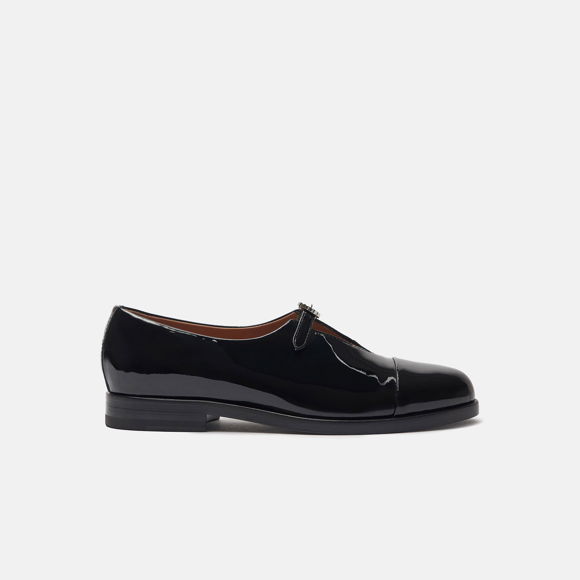 Scarosso Vittoria Monk Strap Shoes In Black - Patent