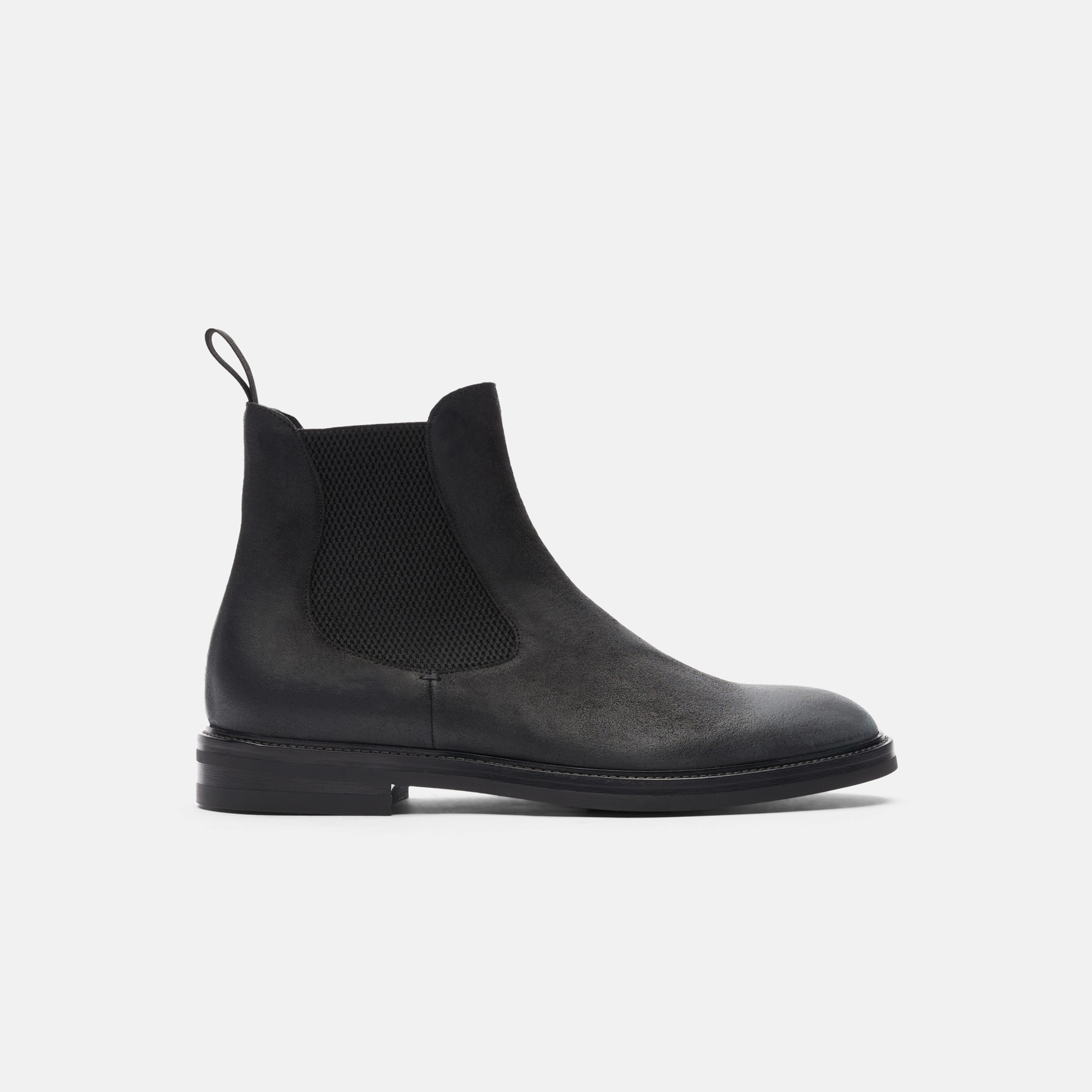 Scarosso Hunter Black - Uomo Chelsea Boots Nero - Camoscio 40