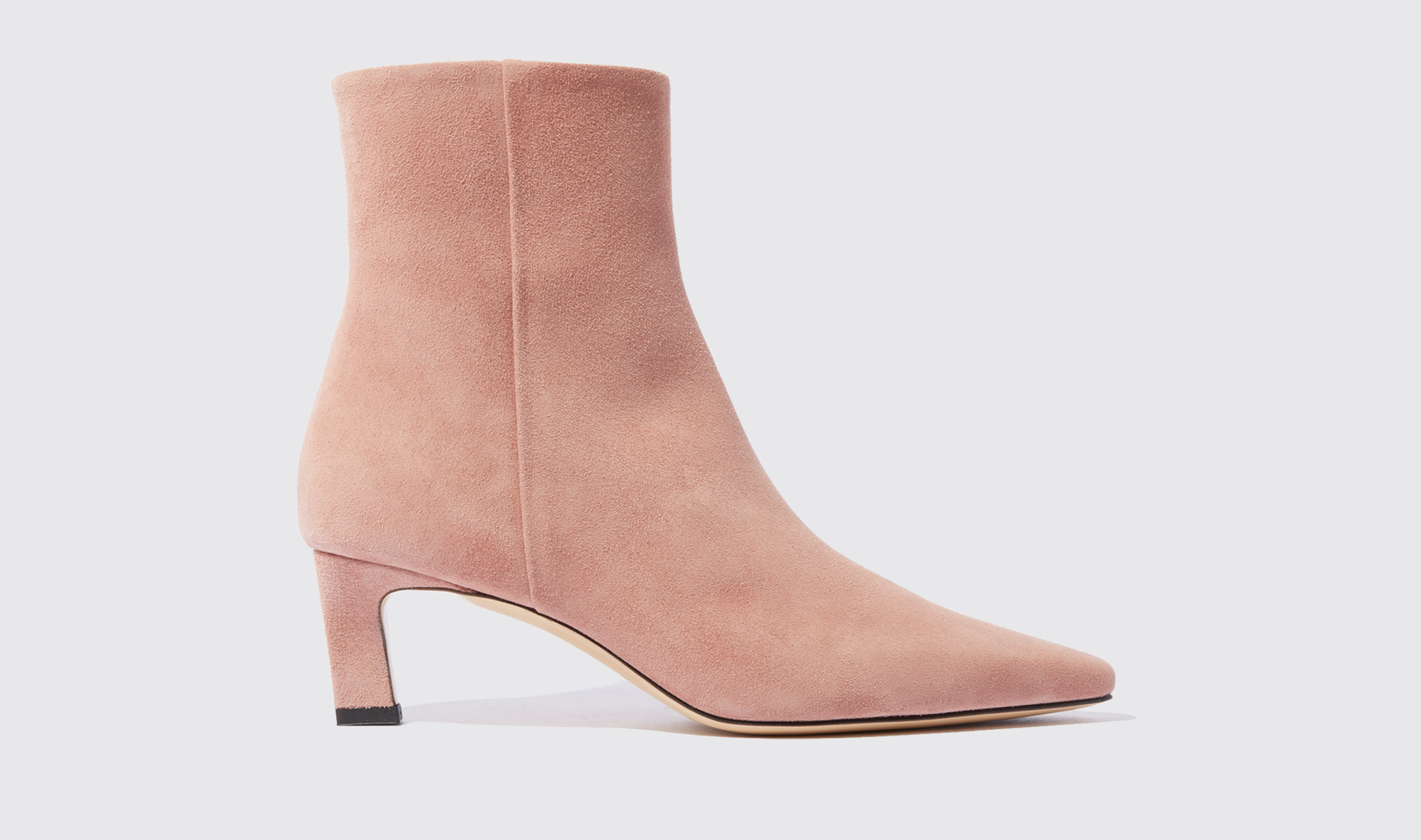Shop Scarosso Kitty Pink Suede - Woman Boots Pink In Pink - Suede