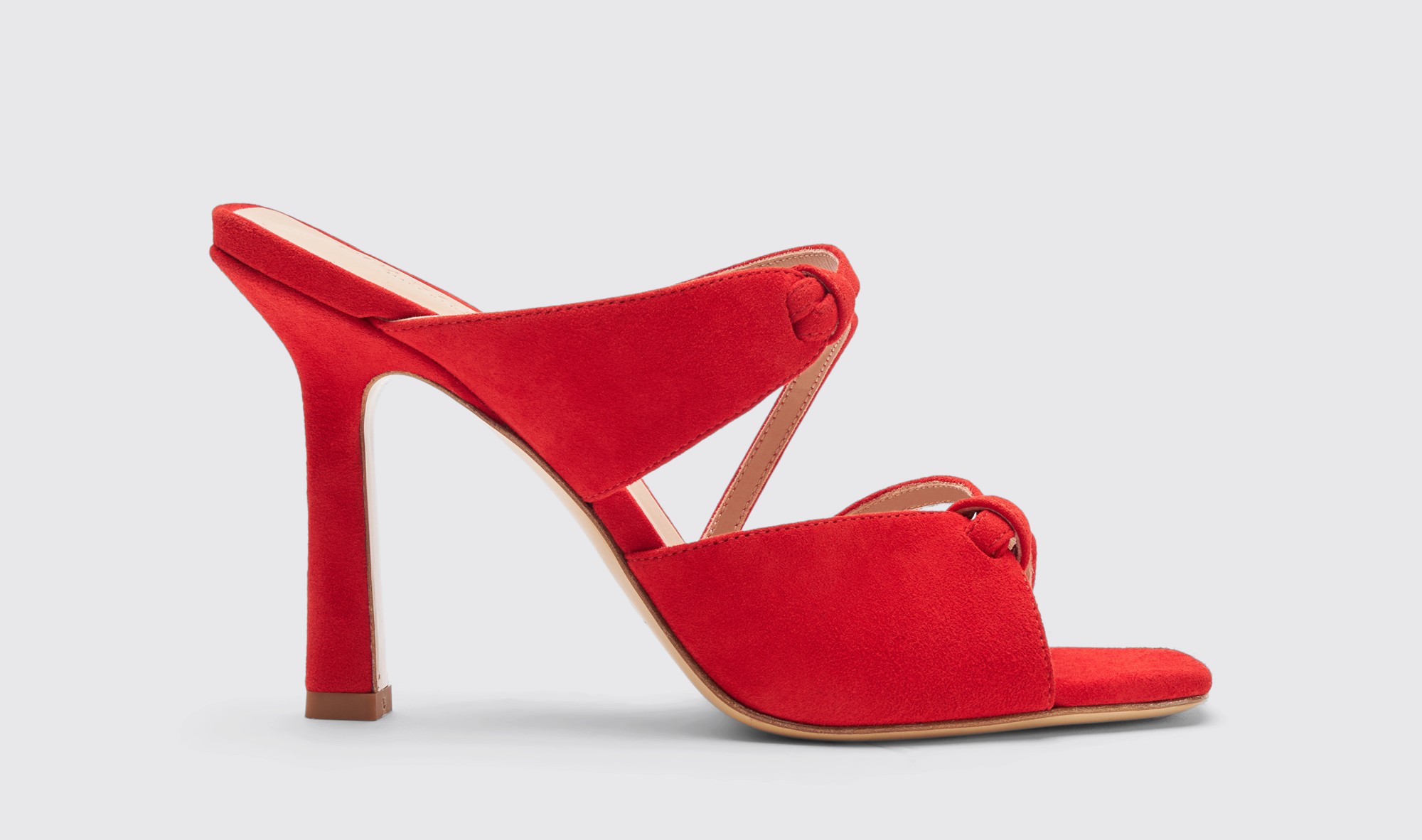 Scarosso Zoe Red Suede - Woman Sandals Red