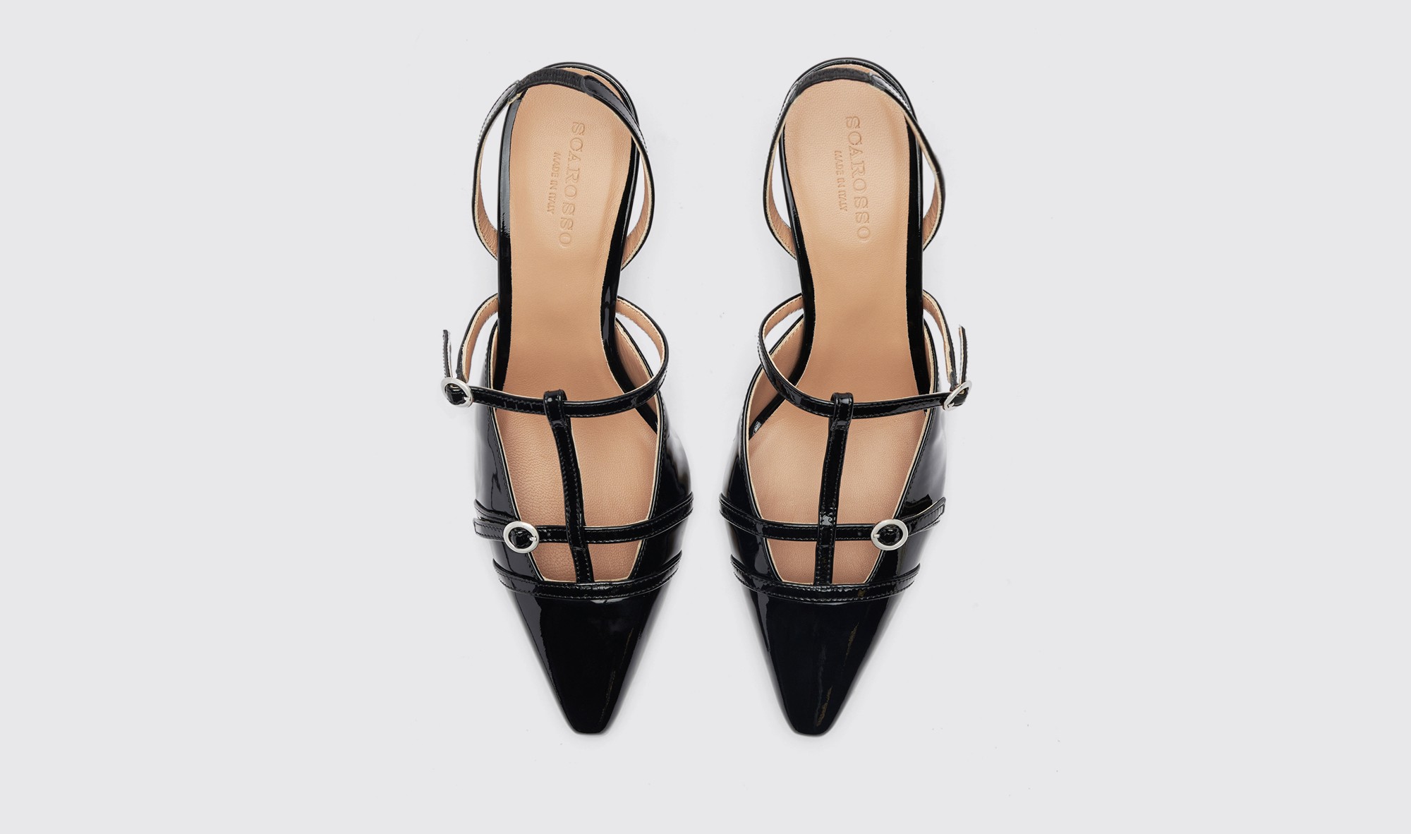 Shop Scarosso Selena Black Patent - Woman High Heels Black In Black - Patent