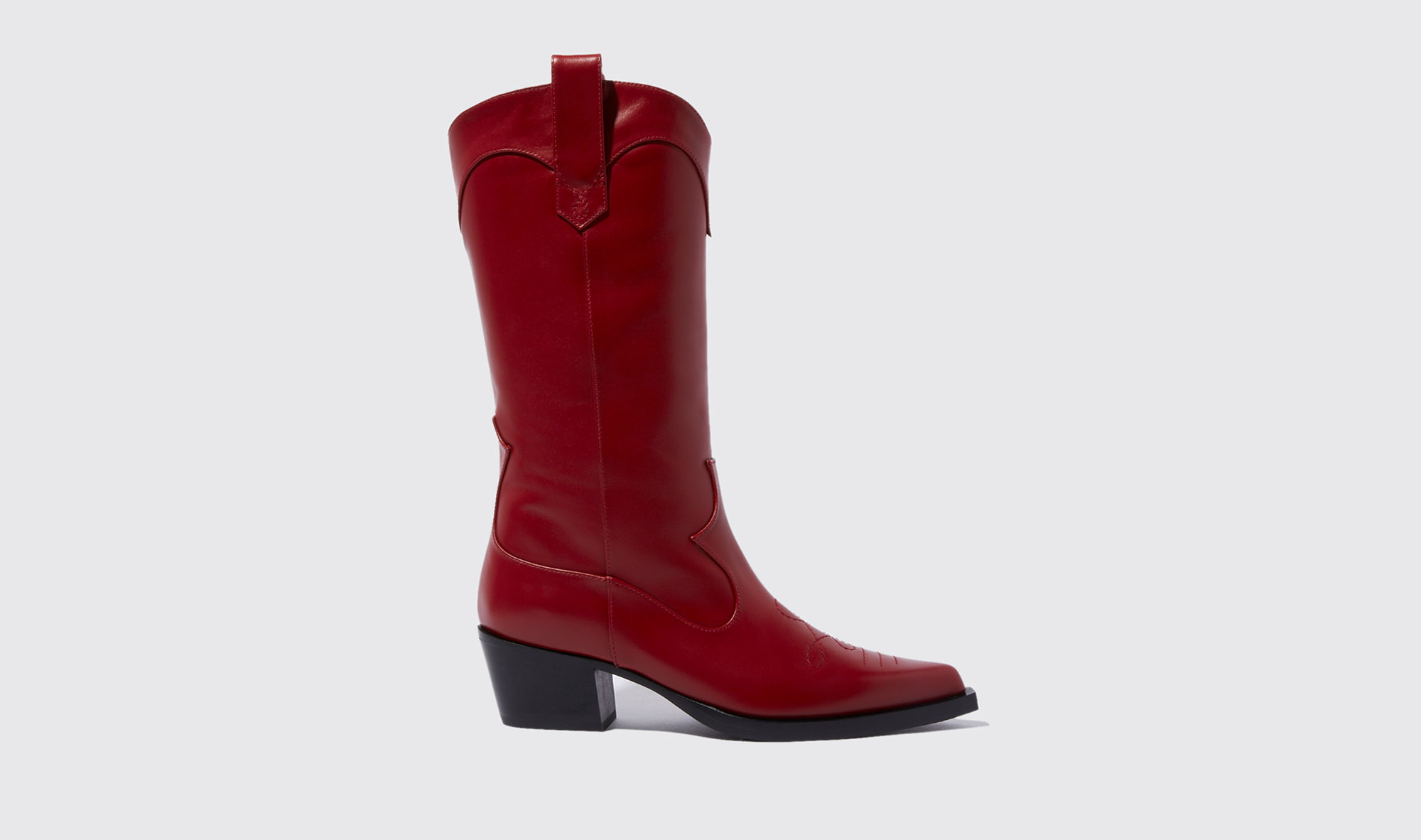 Scarosso Dolly Red - Woman Boots Red In Red_calf