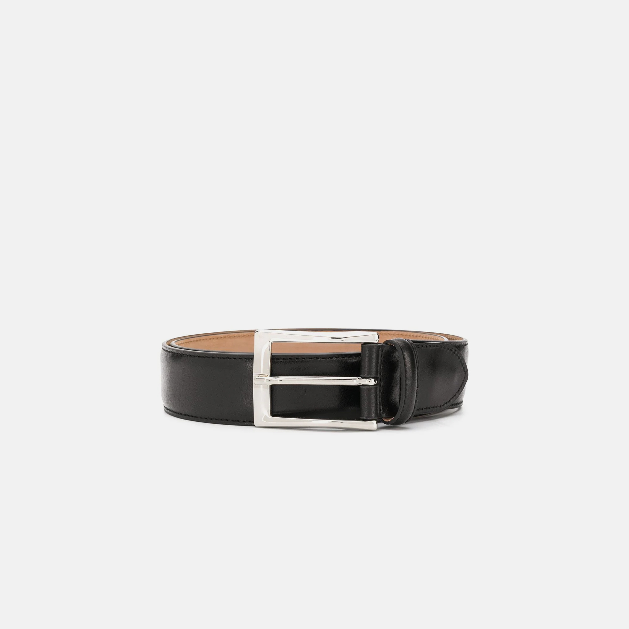 Scarosso Cintura Nera Classica - Uomo Cinture Nero - Vitello 90