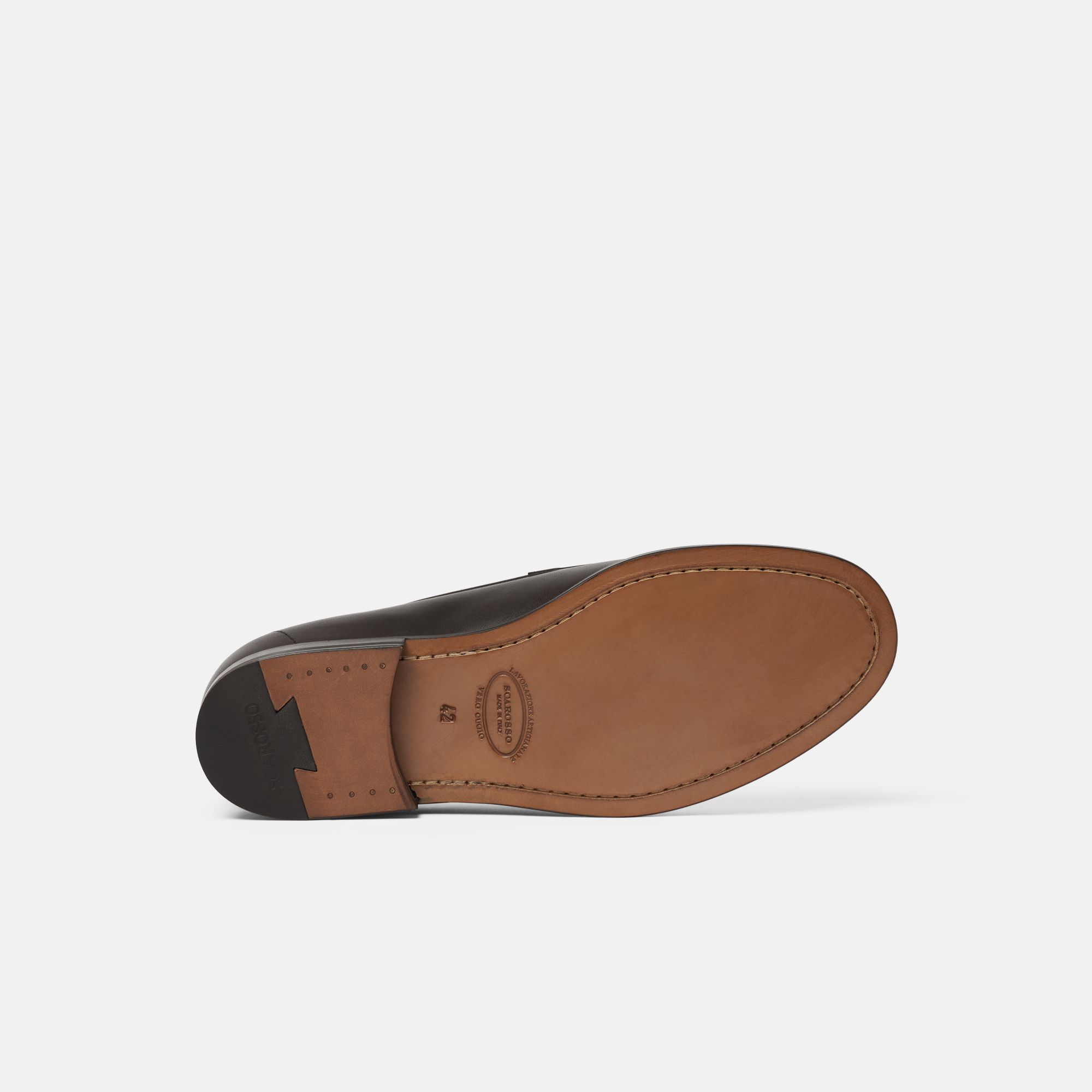 Scarosso Ryan Penny Loafers In Brown