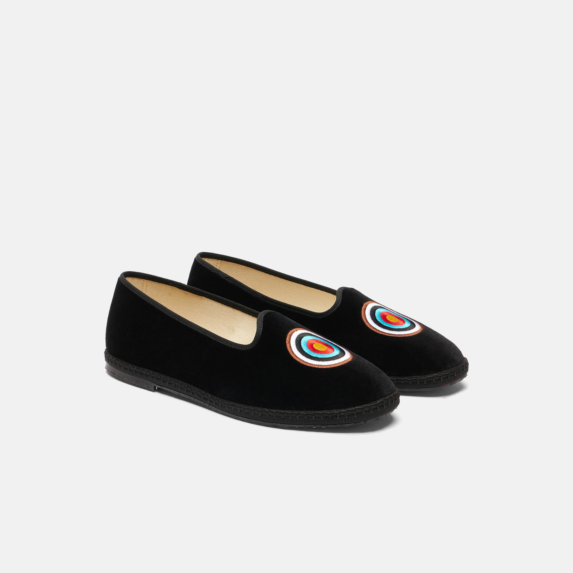 Scarosso William Iv Target Slippers In Black