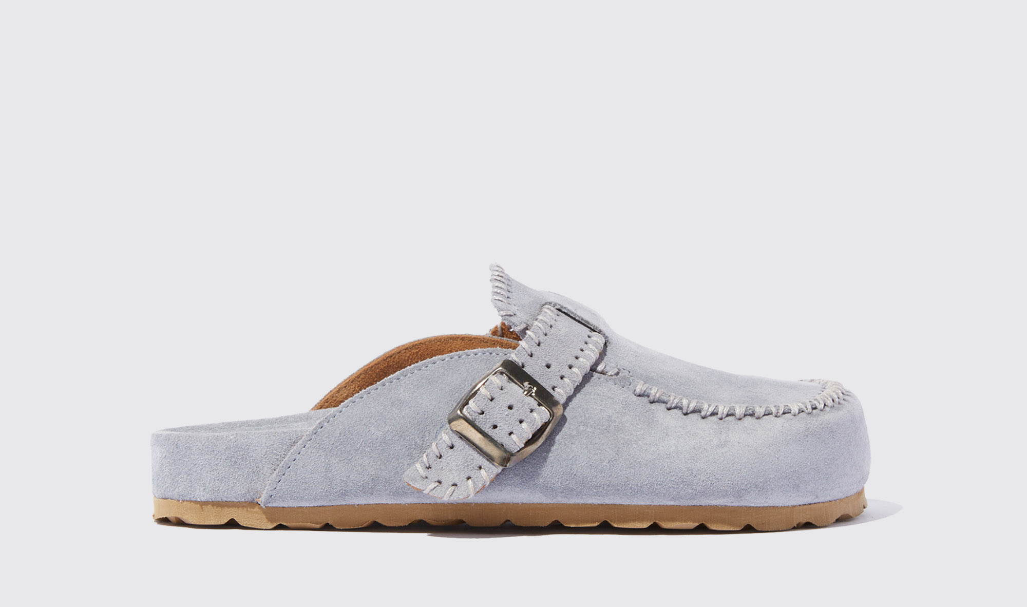 Scarosso Cheyenne Morning - Woman Sandals Light Blue In Light_blue_suede
