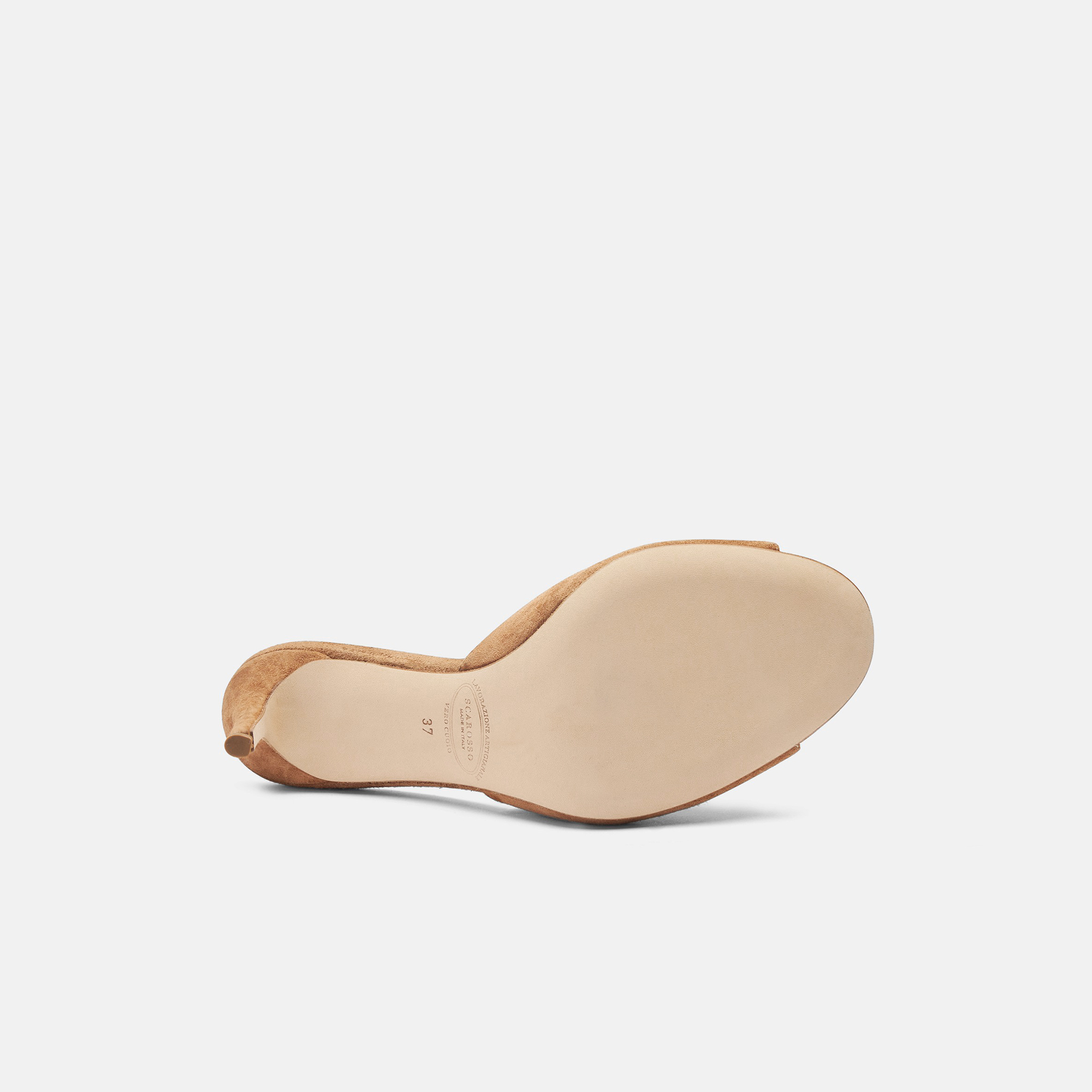 Shop Scarosso Lohan Tan Suede - Woman Mules Tan In Tan - Suede