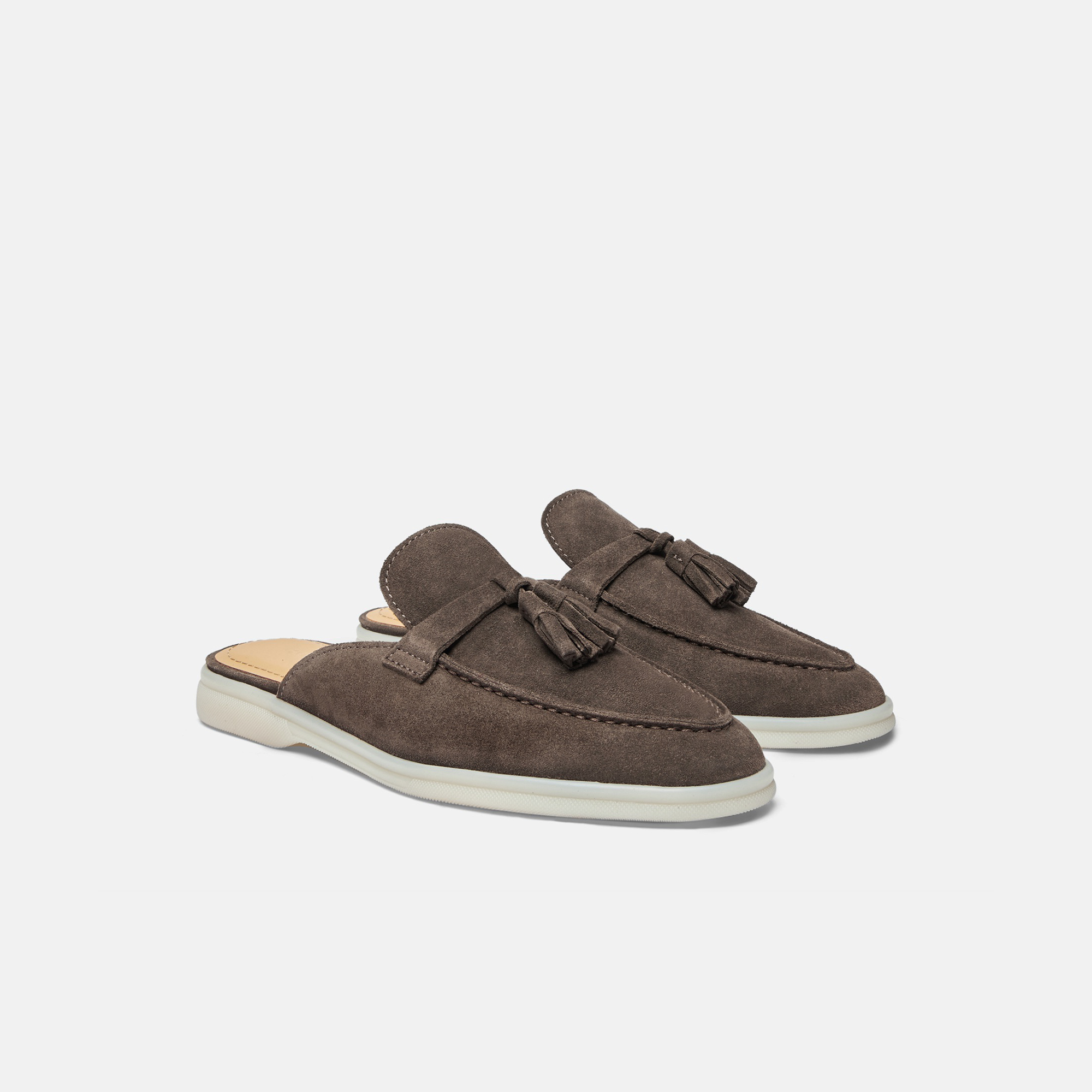Scarosso Lucrezia Deep Taupe Suede In Deep Taupe - Suede