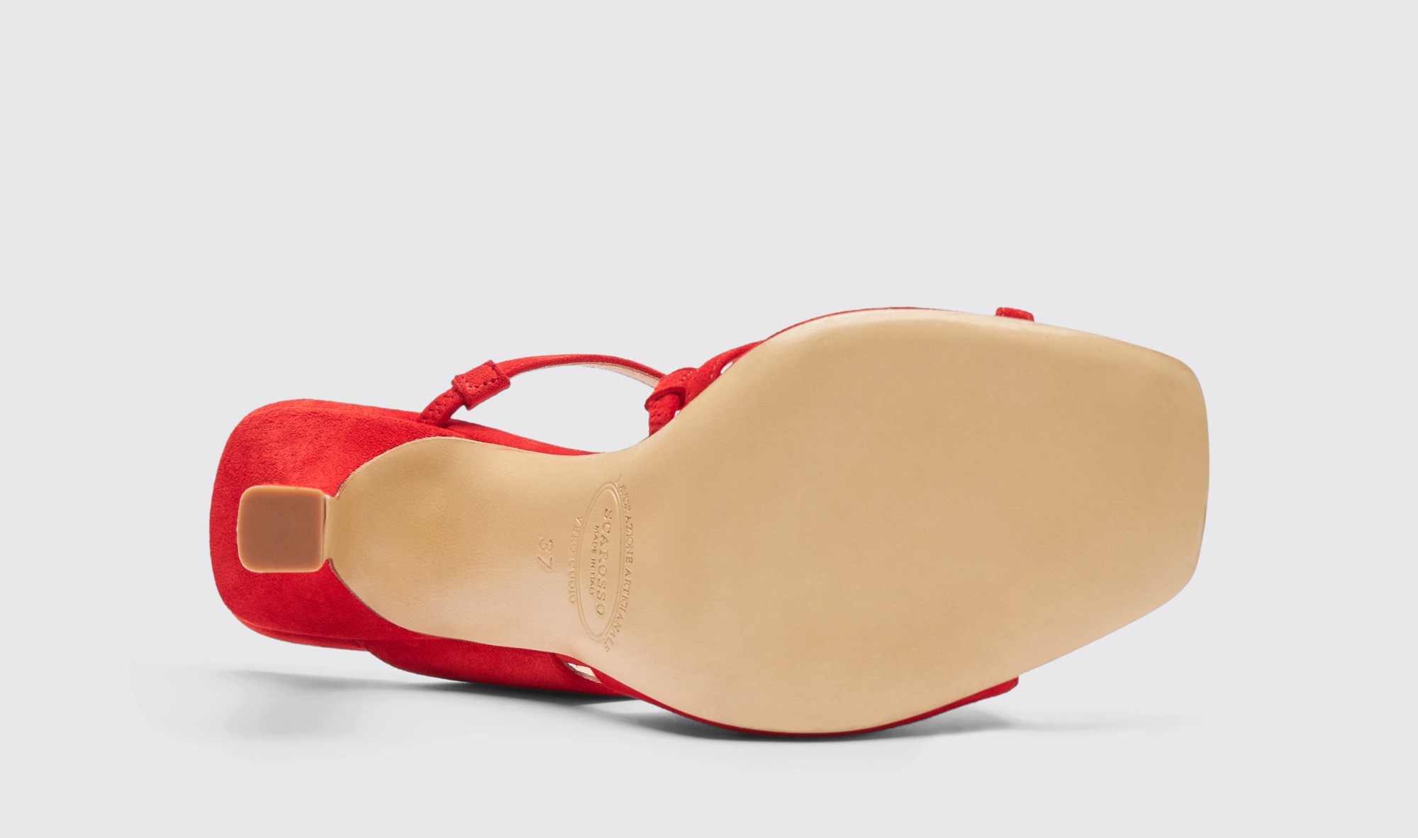 Shop Scarosso Zoe Red Suede - Woman Sandals Red In Red - Suede