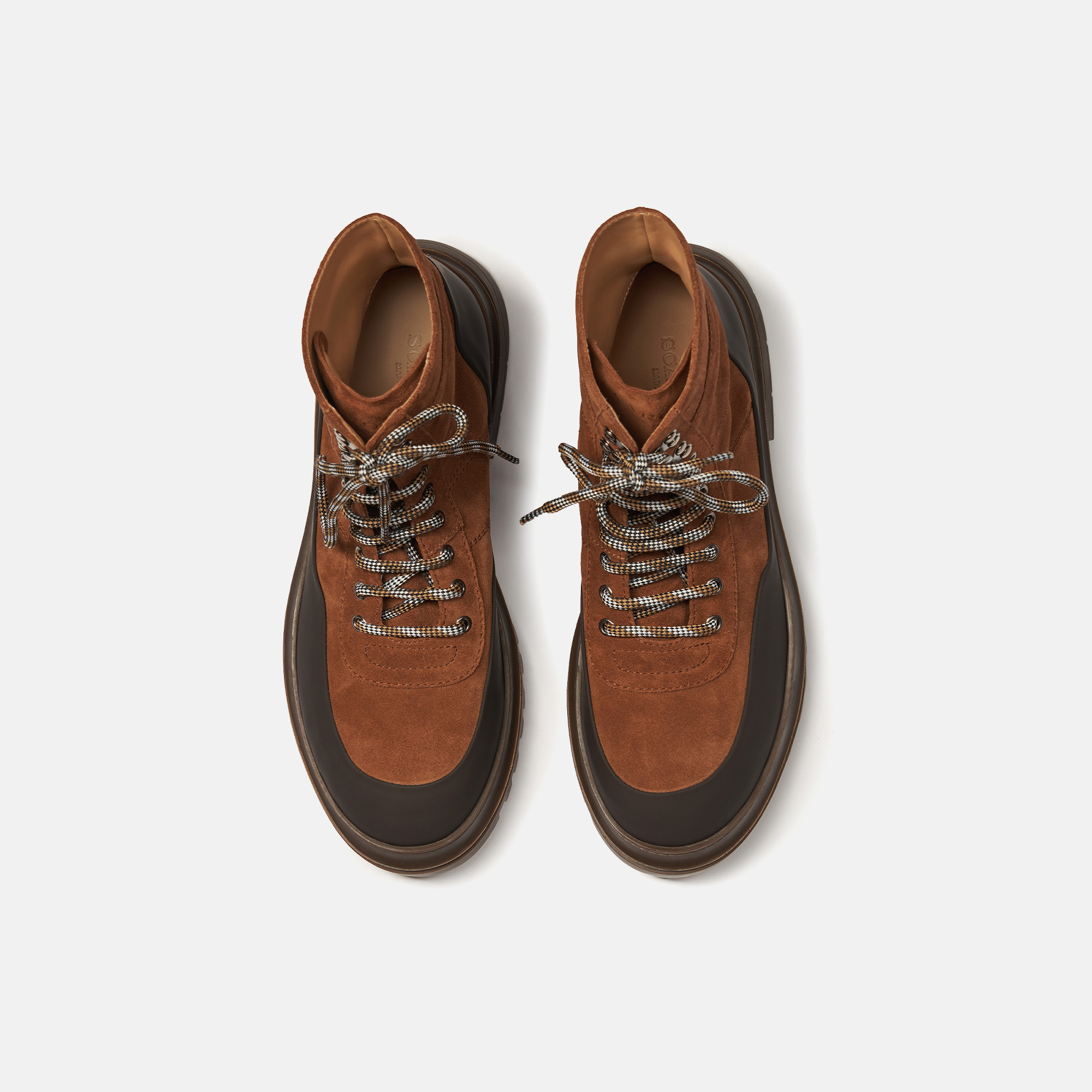 Scarosso Leather Boots In Tan - Suede