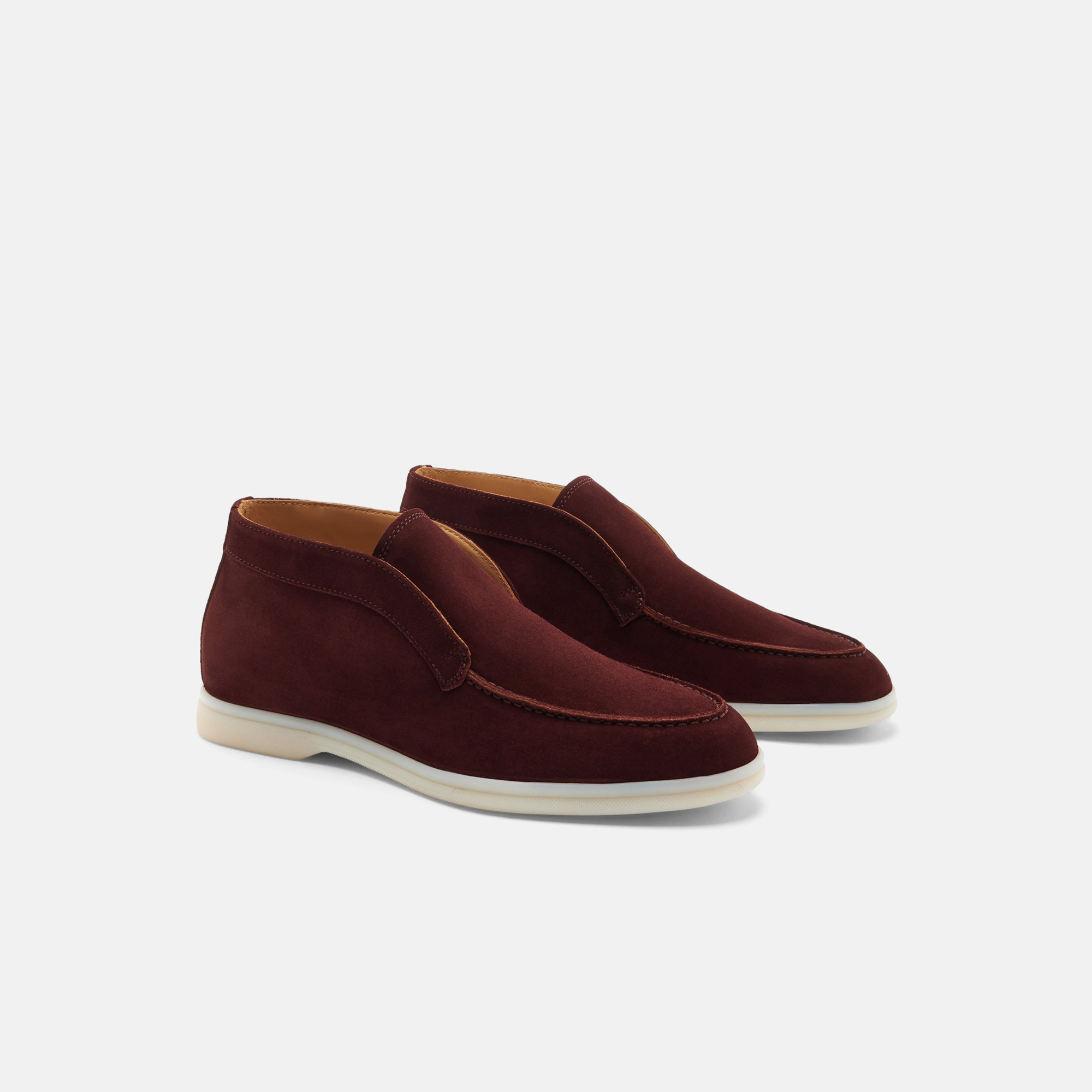 Shop Scarosso Leonarda Burgundy Suede - Woman Boots Burgundy In Burgundy - Suede